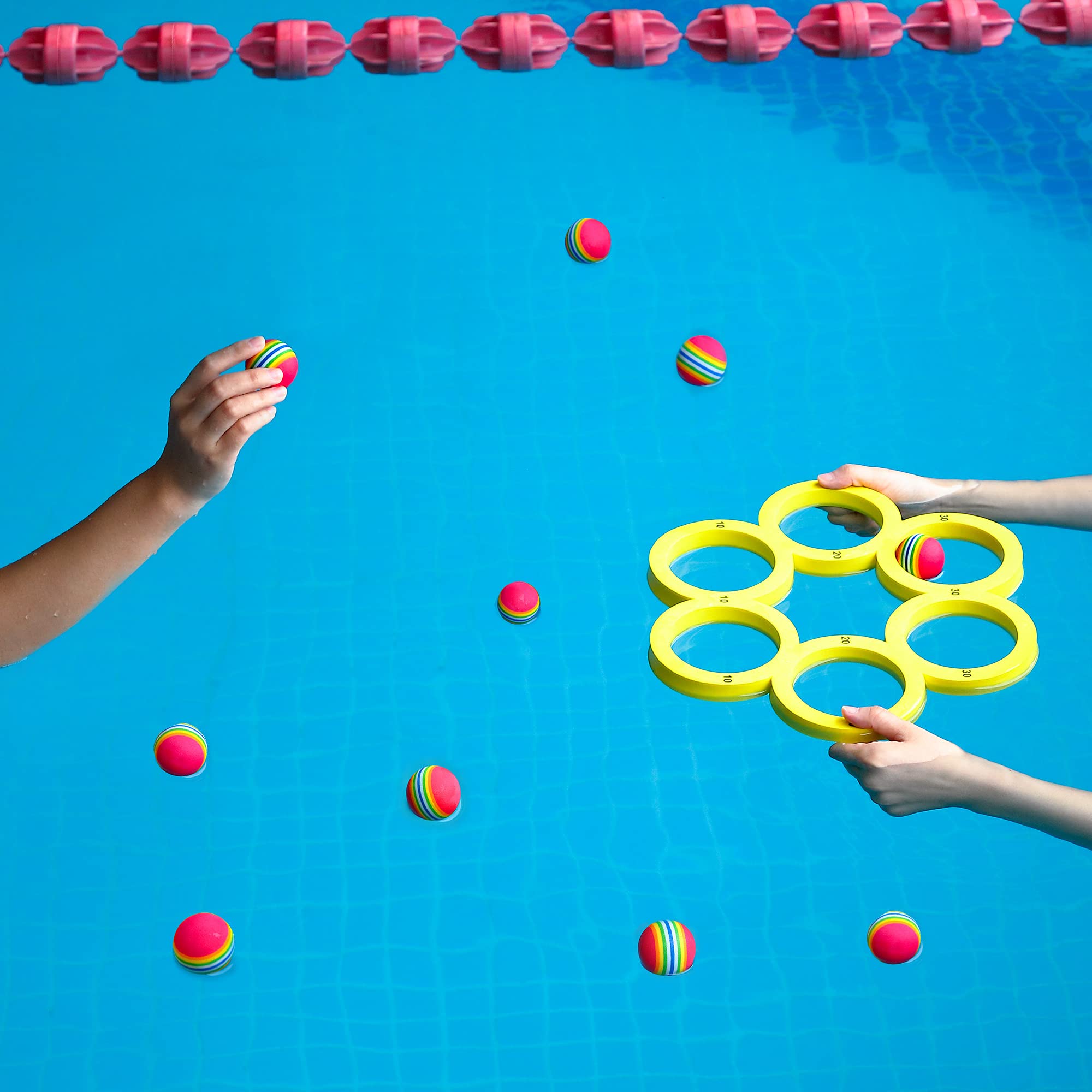 Foto 7 pulgar | Set De Juegos De Billar Hiboom Water Sports Con 10 Pelotas De Golf - Venta Internacional.