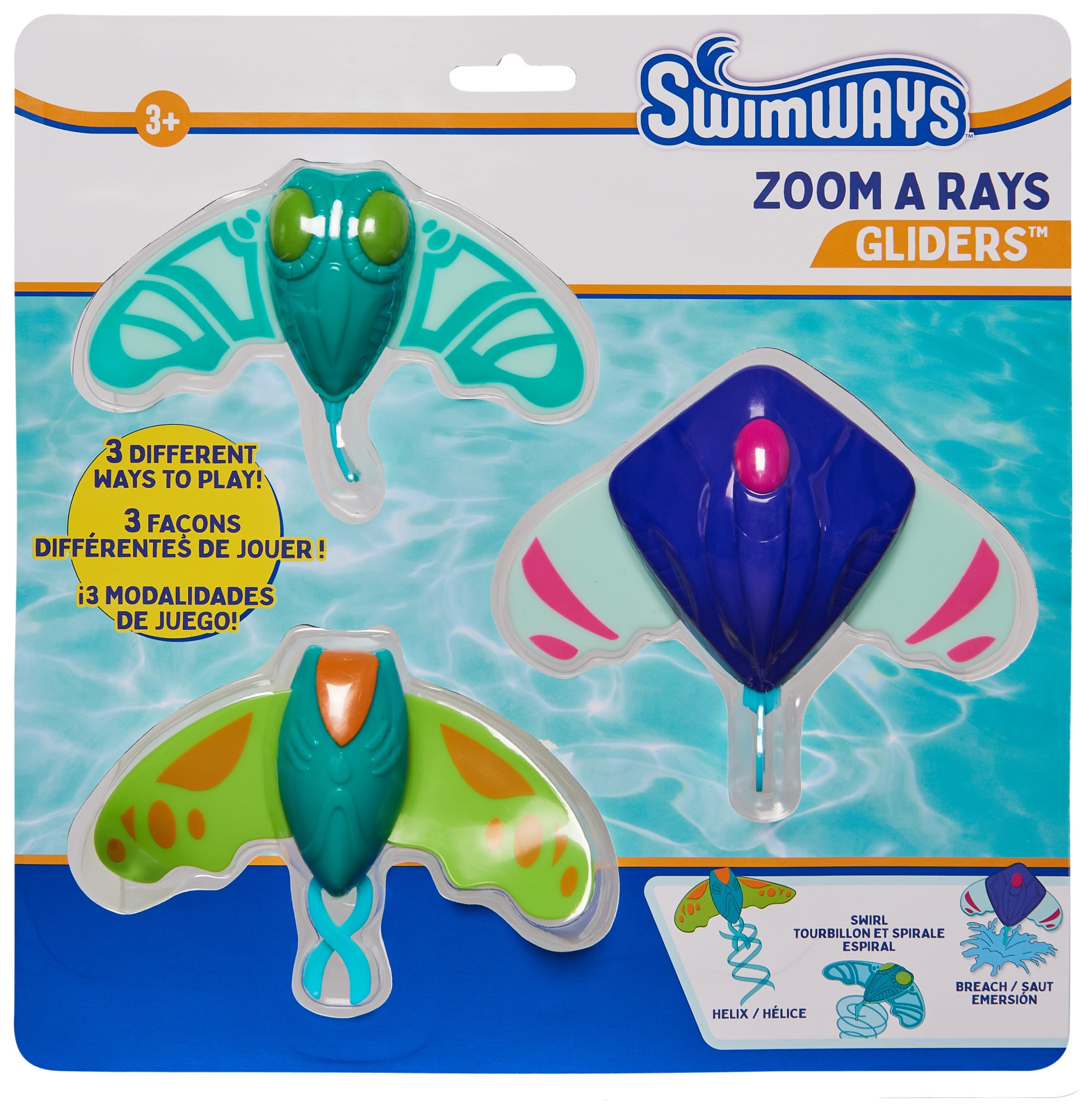 Foto 2 pulgar | Water Toys Swimways Zoom-a-rays Para Niños, Entrenamiento De Natación En Piscina - Venta Internacional.