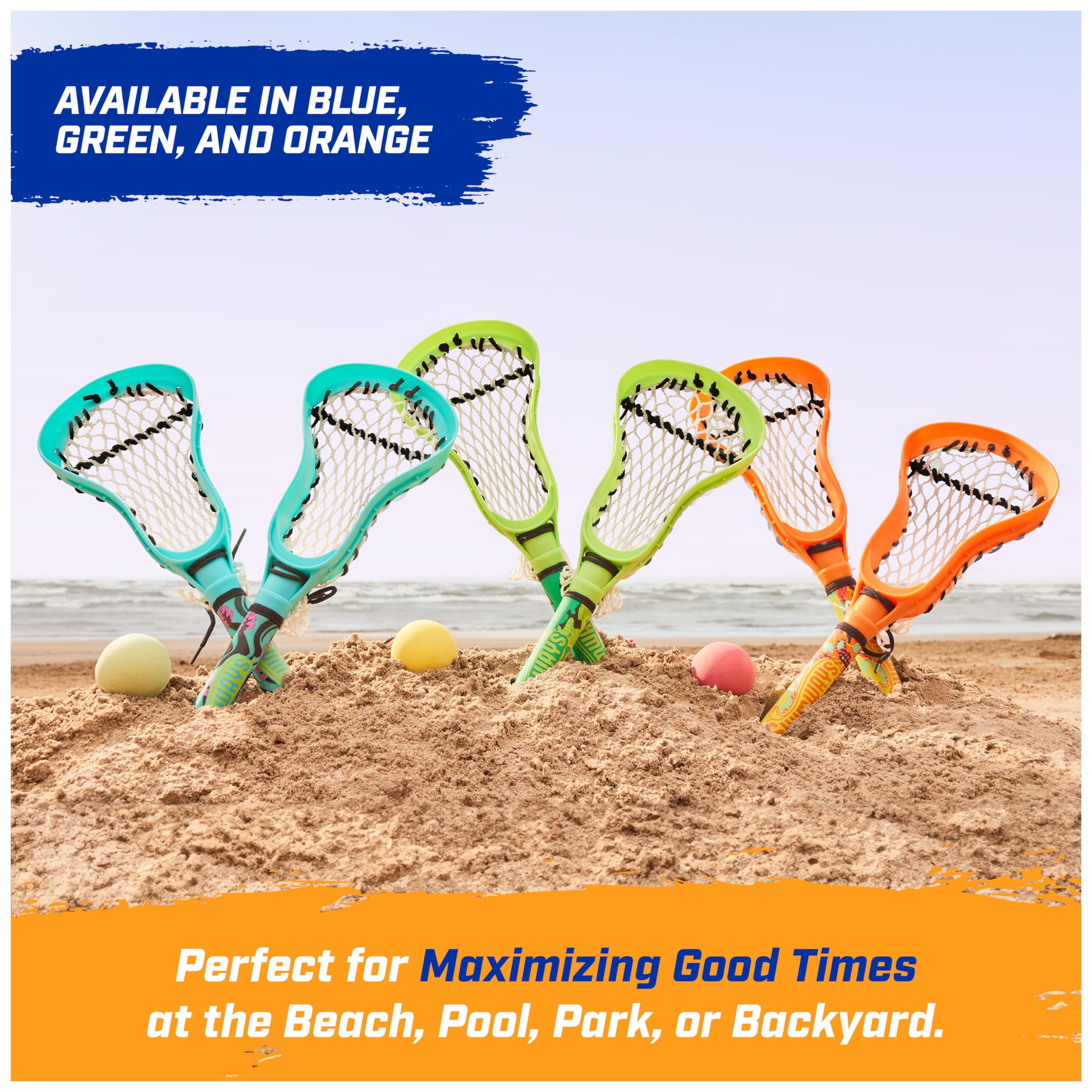 Foto 5 | Set De Lacrosse Acuático Swimways Hydro Lacrosse Azul Para Niños Y Adultos - Venta Internacional.