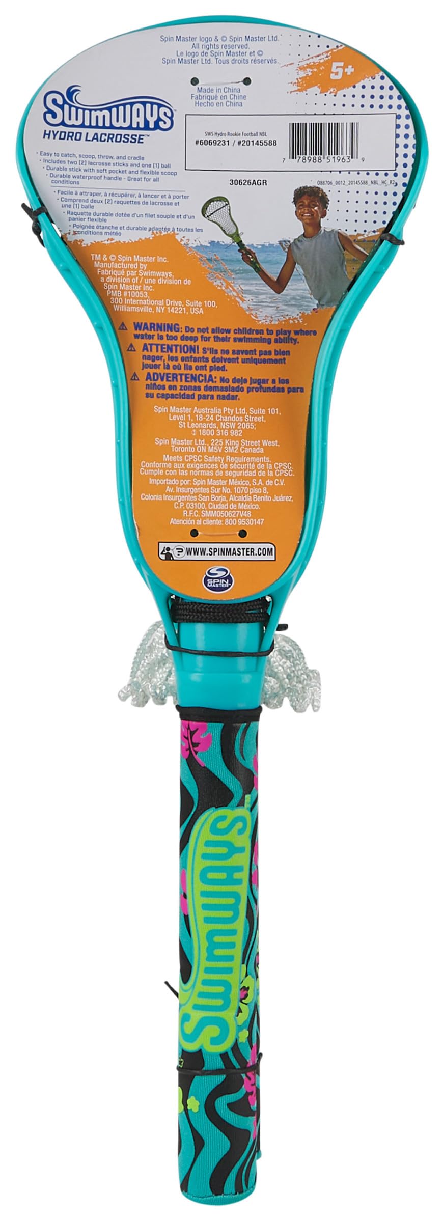 Foto 7 pulgar | Set De Lacrosse Acuático Swimways Hydro Lacrosse Azul Para Niños Y Adultos - Venta Internacional.