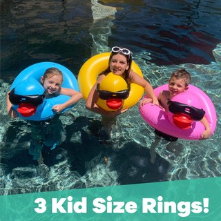 Foto 2 | Anillo Inflable Para Piscina Con Forma De Flotador Game Derby Duck Para Niños, Paquete De 3 - Venta Internacional.