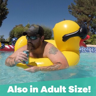 Foto 6 | Anillo Inflable Para Piscina Con Forma De Flotador Game Derby Duck Para Niños, Paquete De 3 - Venta Internacional.