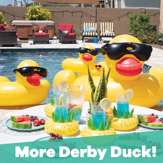 Foto 7 | Anillo Inflable Para Piscina Con Forma De Flotador Game Derby Duck Para Niños, Paquete De 3 - Venta Internacional.