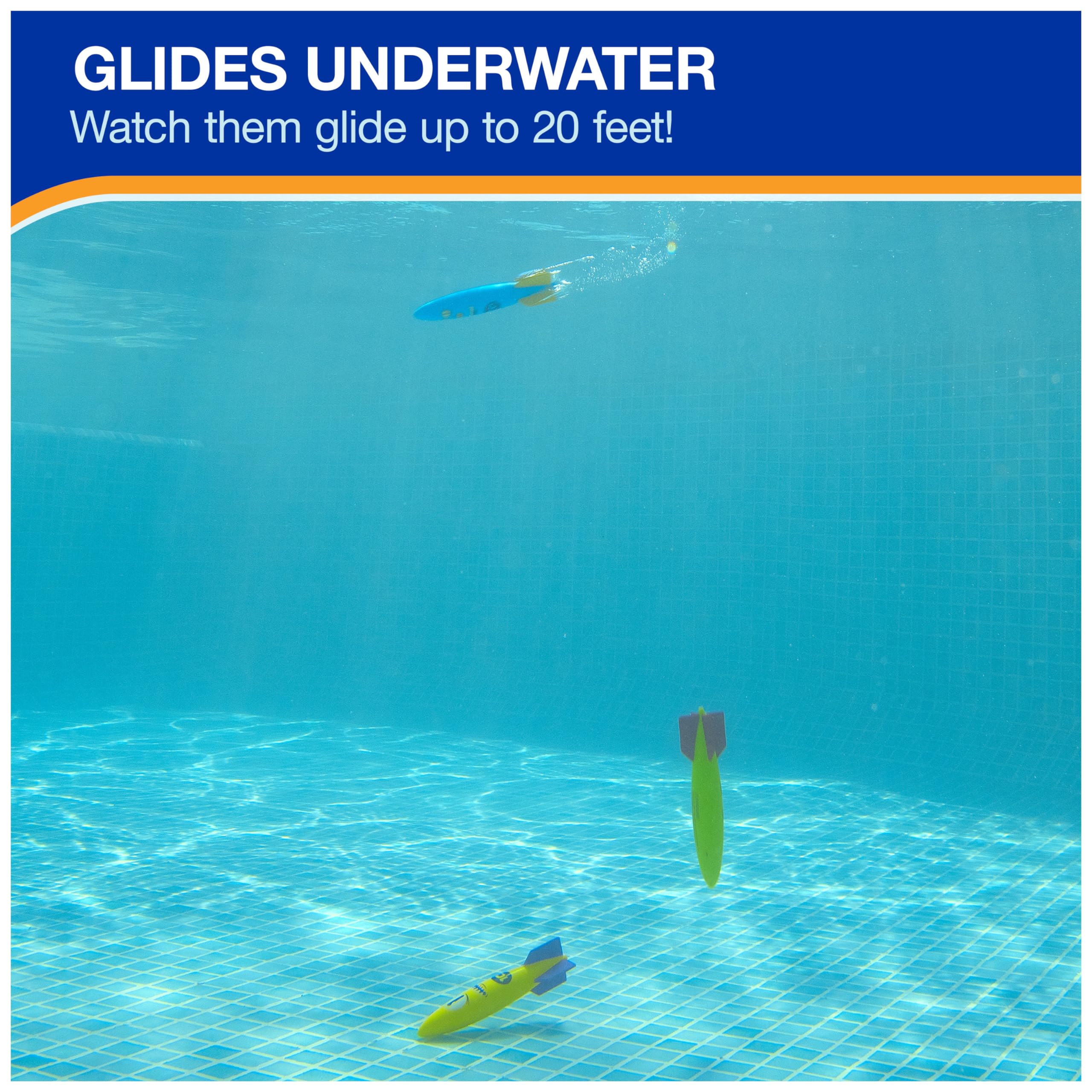 Foto 3 pulgar | Juguetes De Buceo En Piscina Swimways Toypedo Bandits, Paquete De 4 - Venta Internacional.