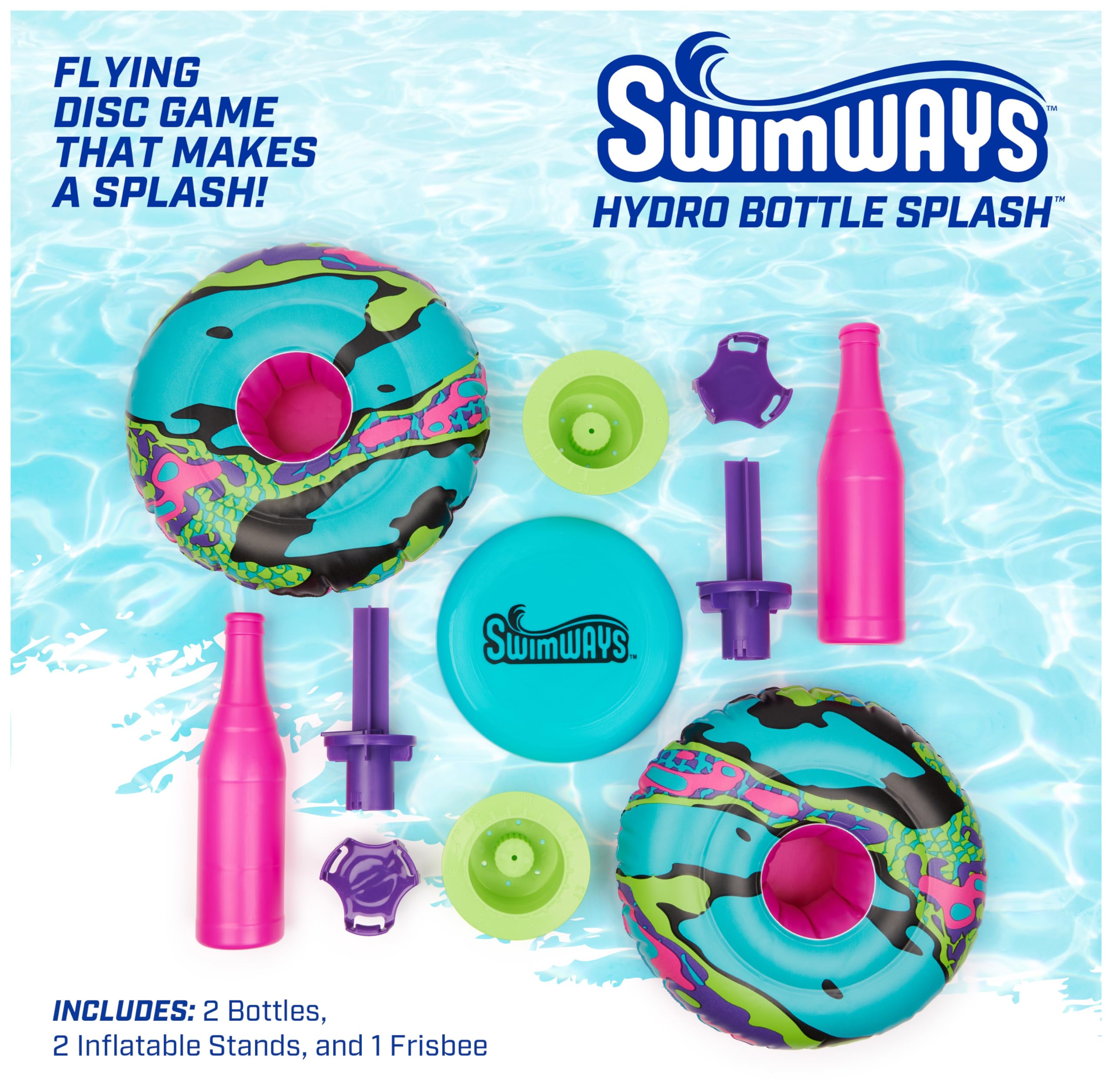 Foto 2 | Juego De Billar Swimways Hydro Bottle Splash Para Niños Y Adultos - Venta Internacional.