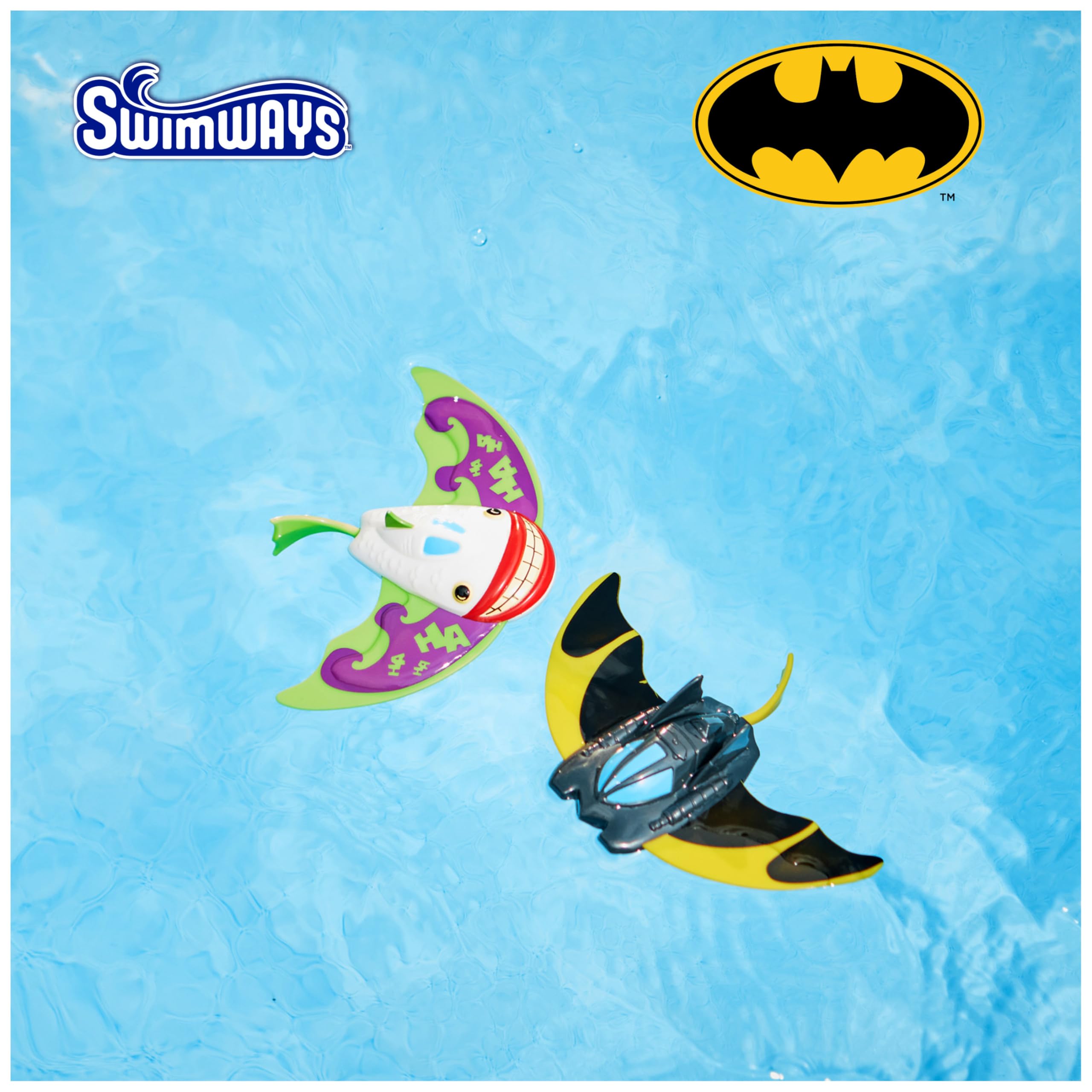 Foto 3 pulgar | Water Toys Swimways Dc Batman Zoom-a-rays Para Niños De Más De 5 Años, Paquete De 2 - Venta Internacional.