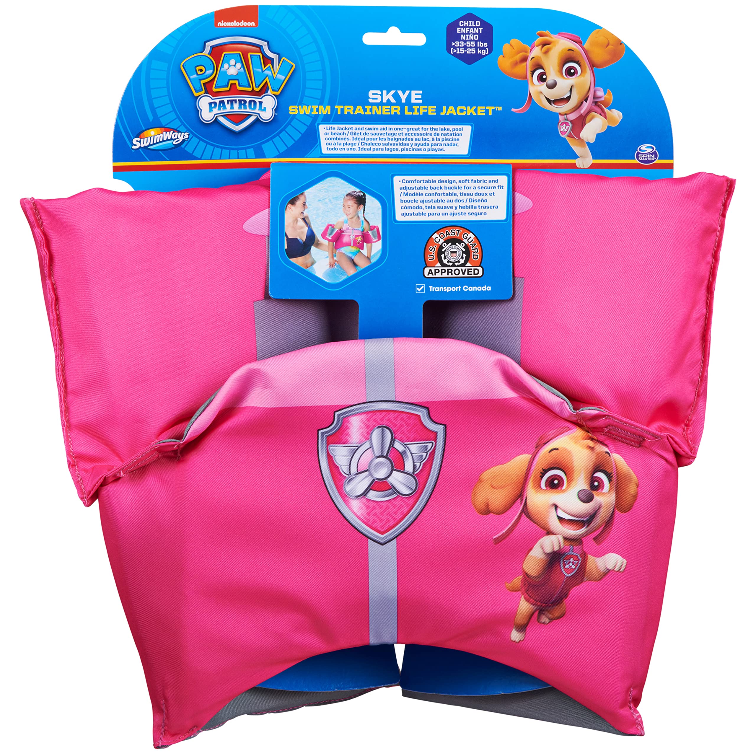 Foto 4 pulgar | Chaleco Salvavidas Swimways Nickelodeon Paw Patrol Skye Kids 14-23 Kg - Venta Internacional.