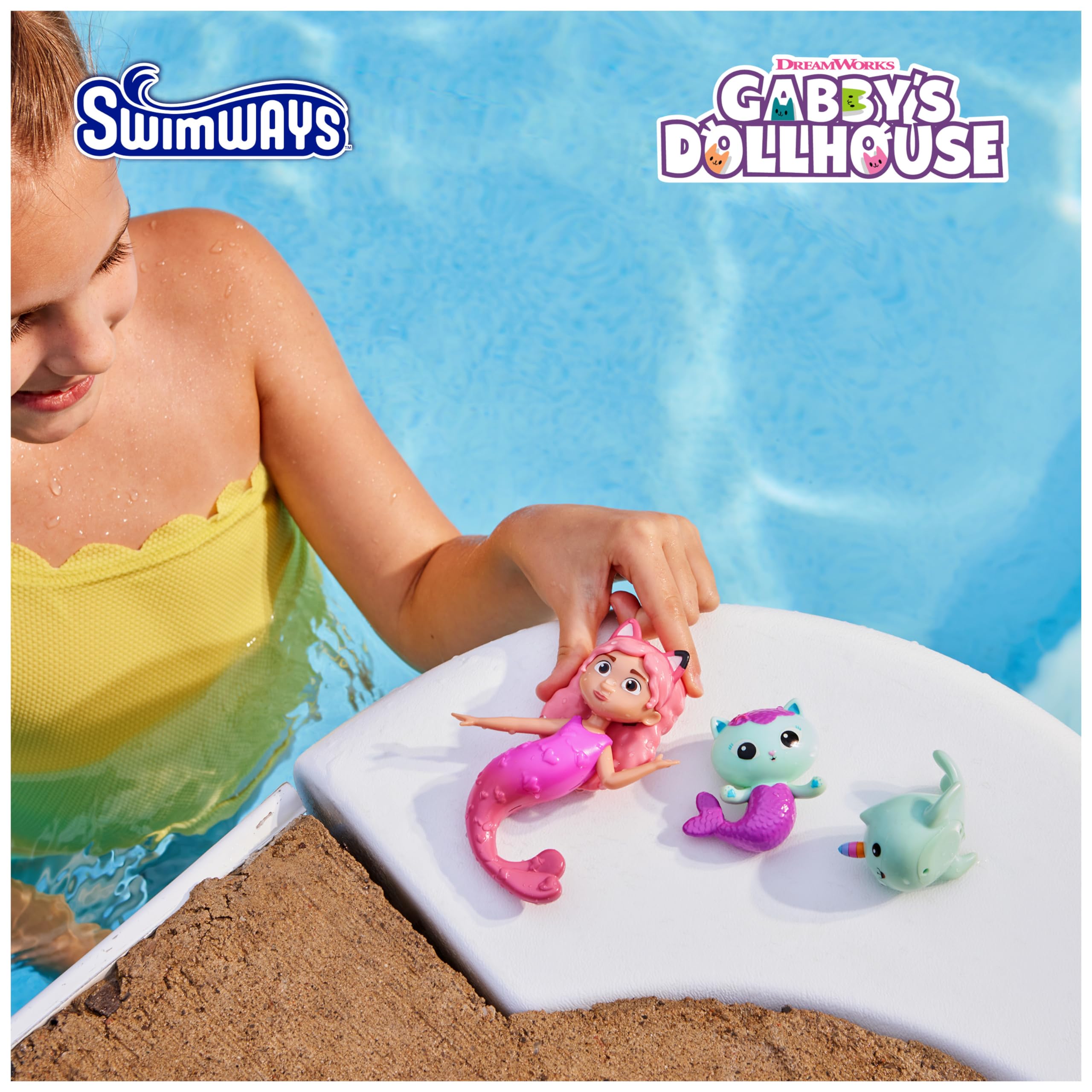 Foto 3 pulgar | Paquete De 3 Personajes De Buceo Swimways Gabby's Dollhouse Para Niños Mayores De 5 Años - Venta Internacional.