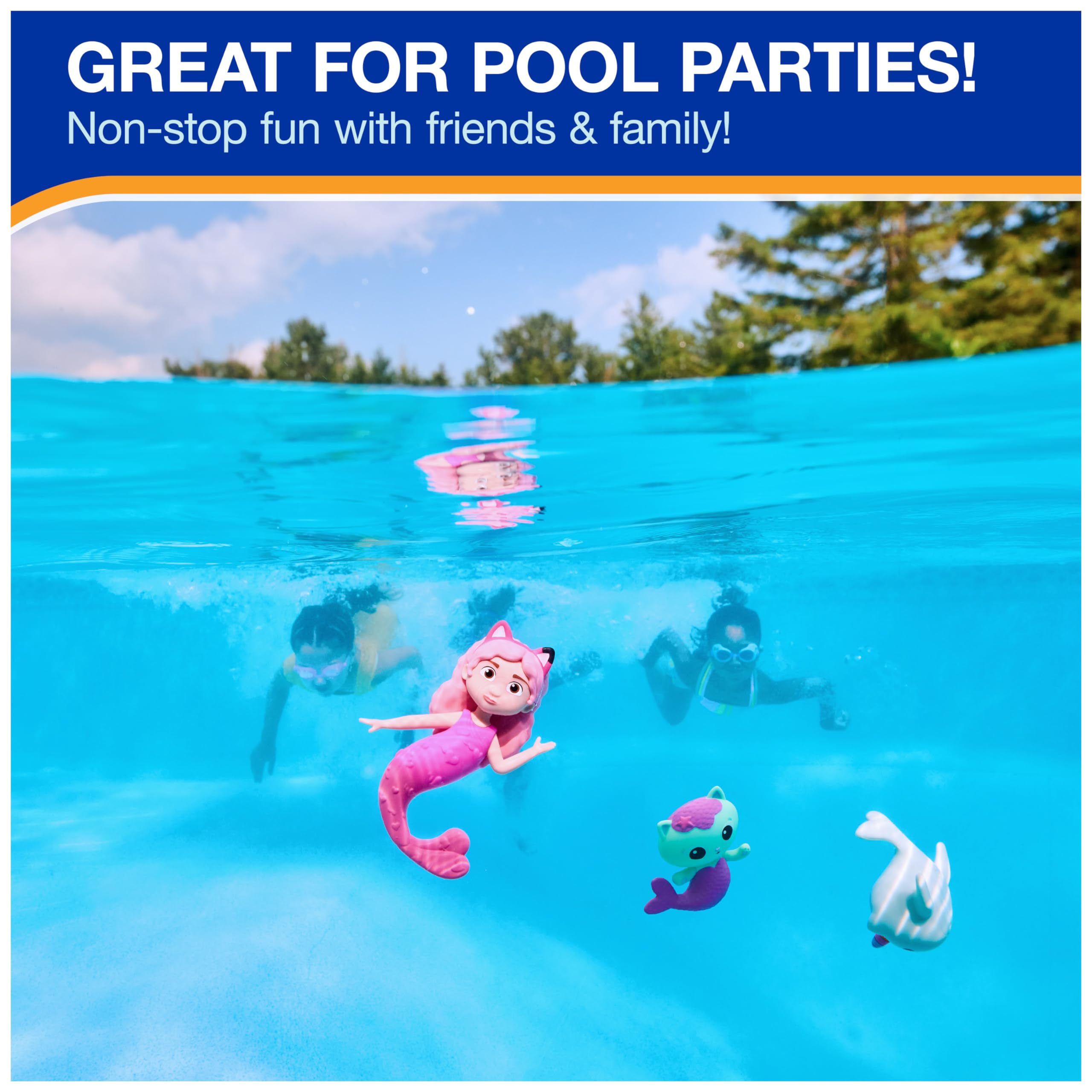 Foto 7 pulgar | Paquete De 3 Personajes De Buceo Swimways Gabby's Dollhouse Para Niños Mayores De 5 Años - Venta Internacional.