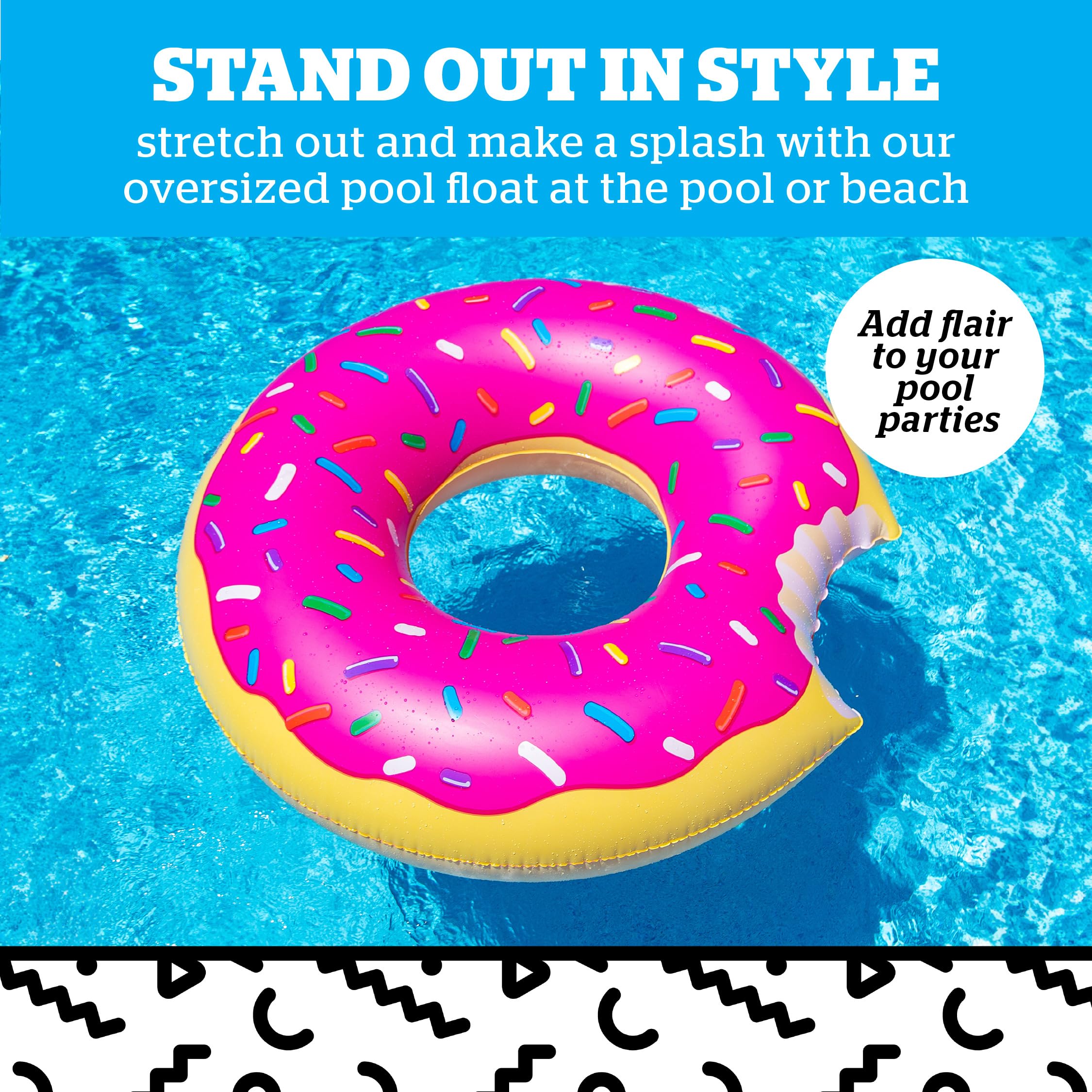 Foto 3 pulgar | Donut Gigante Helado De Pool Float Bigmouth Inc., Hinchable De 1,2 M - Venta Internacional.