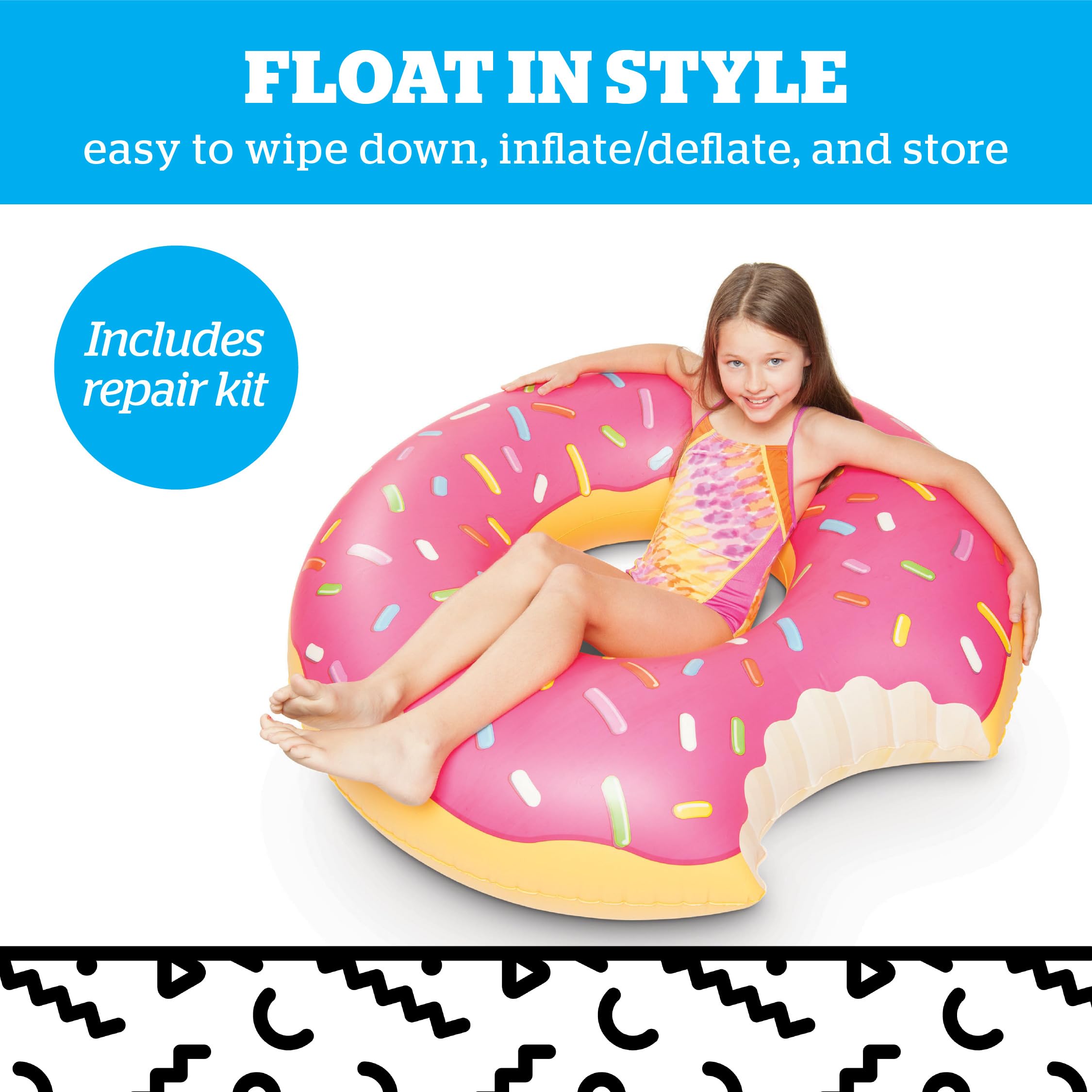 Foto 6 pulgar | Donut Gigante Helado De Pool Float Bigmouth Inc., Hinchable De 1,2 M - Venta Internacional.