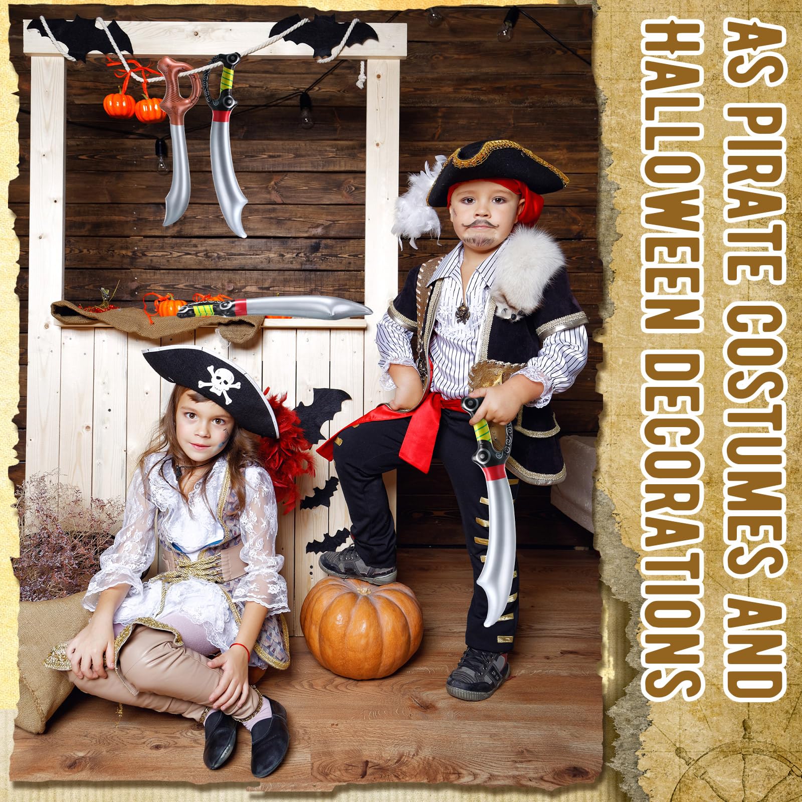 Foto 6 | Set de Espadas Inflables de Piratas Sratte 16 Unidades - Venta Internacional