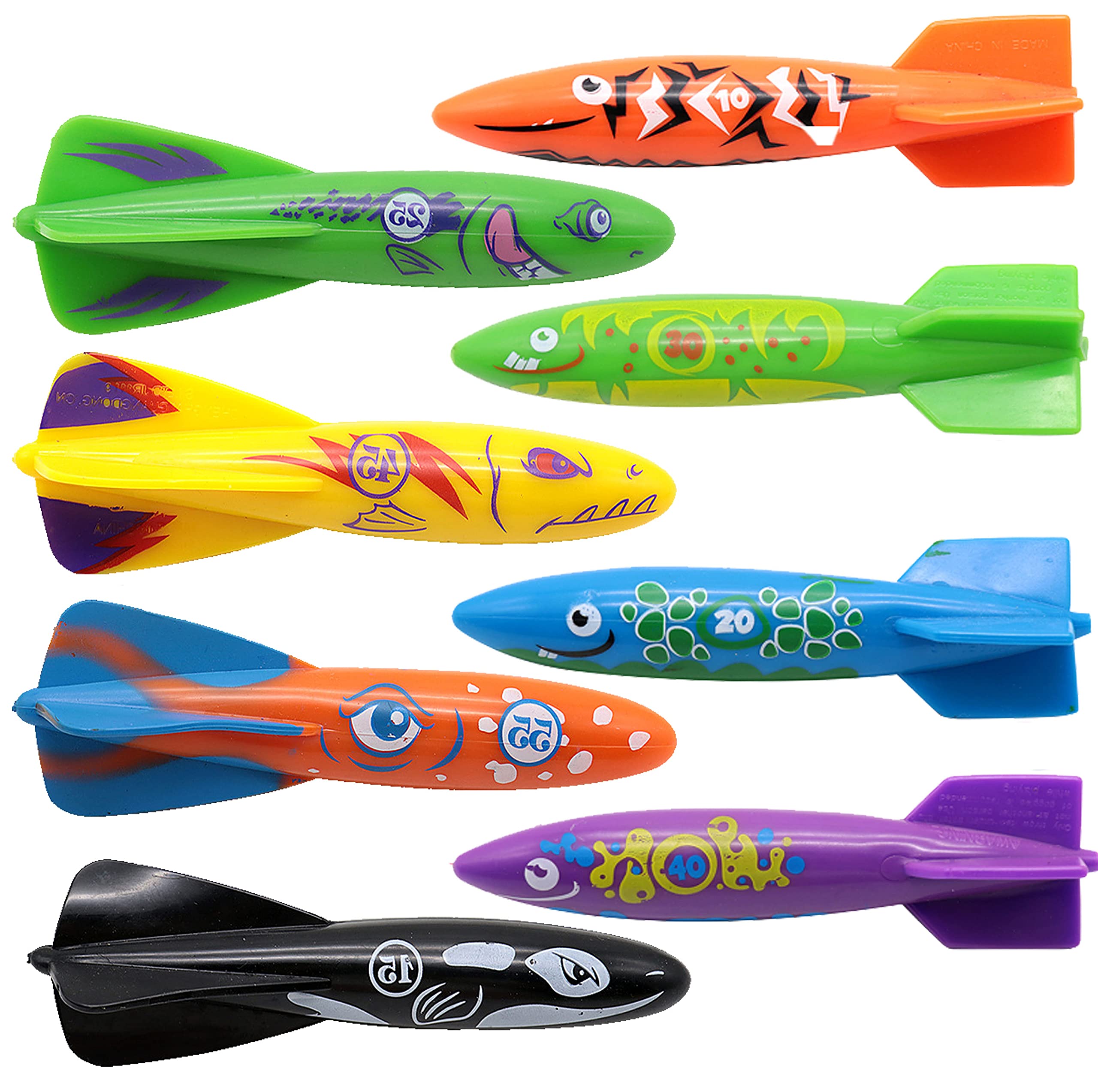 Juguete De Buceo Carykon Gliding Shark Lanzando Torpedos 8 Unidades - Venta Internacional $416