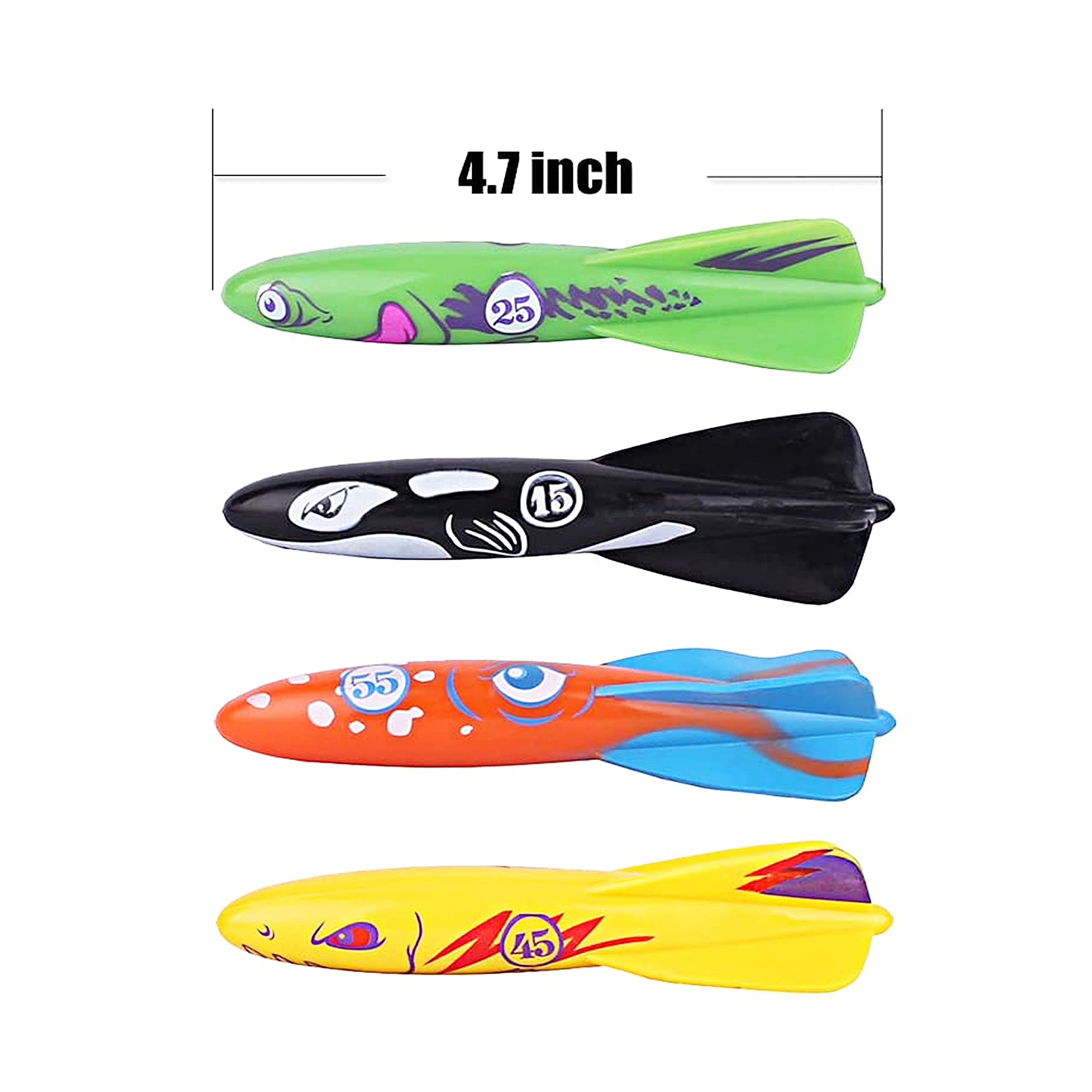 Foto 4 pulgar | Juguete De Buceo Carykon Gliding Shark Lanzando Torpedos 8 Unidades - Venta Internacional