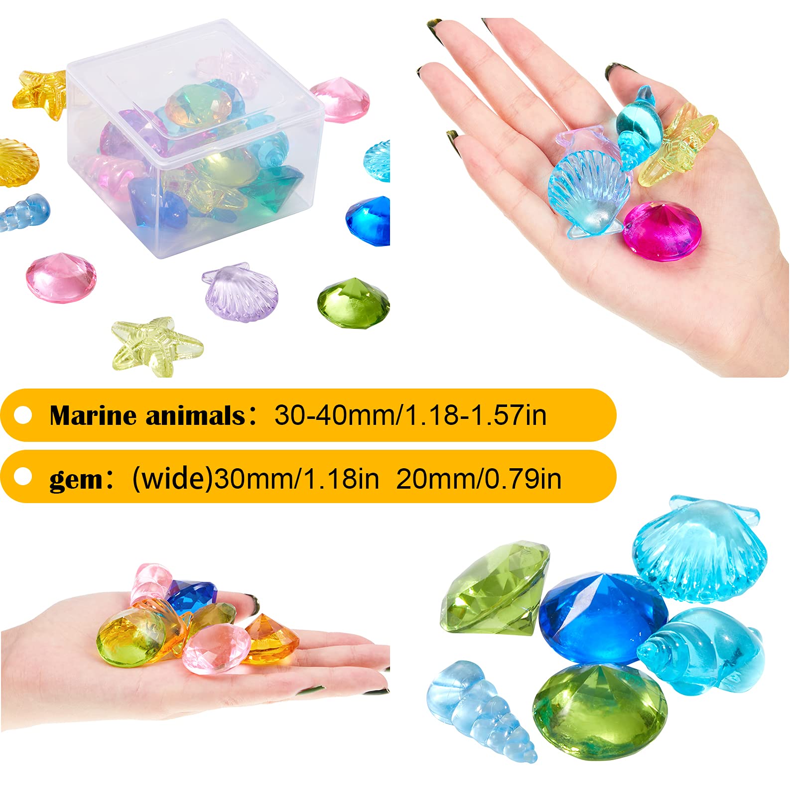Foto 4 pulgar | Juguete De Piscina Diving Gem Con Temática De Skylety Ocean Para Niños, 24 Unidades - Venta Internacional.