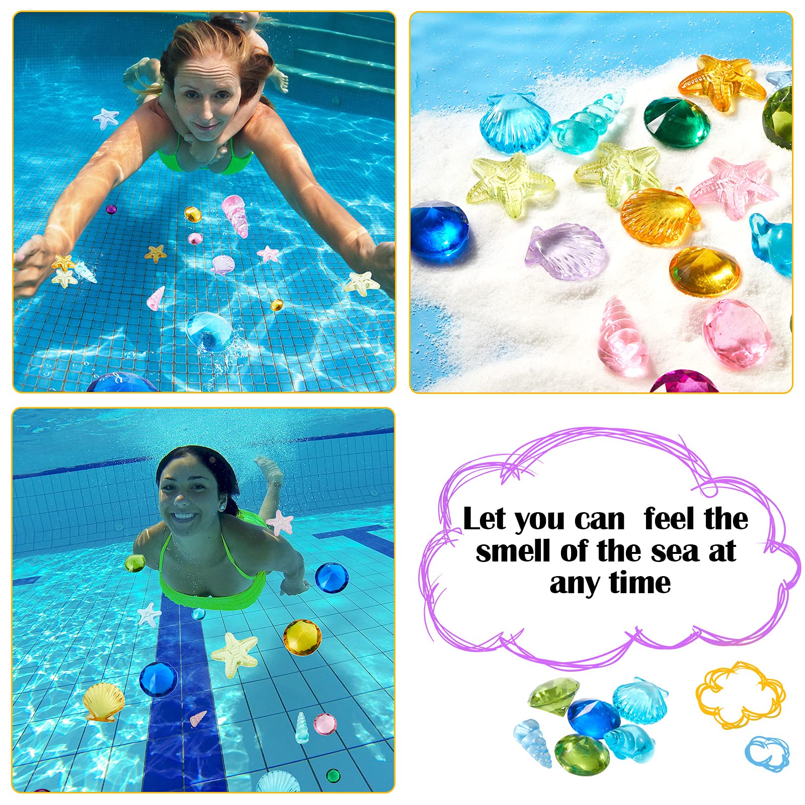 Foto 7 pulgar | Juguete De Piscina Diving Gem Con Temática De Skylety Ocean Para Niños, 24 Unidades - Venta Internacional.