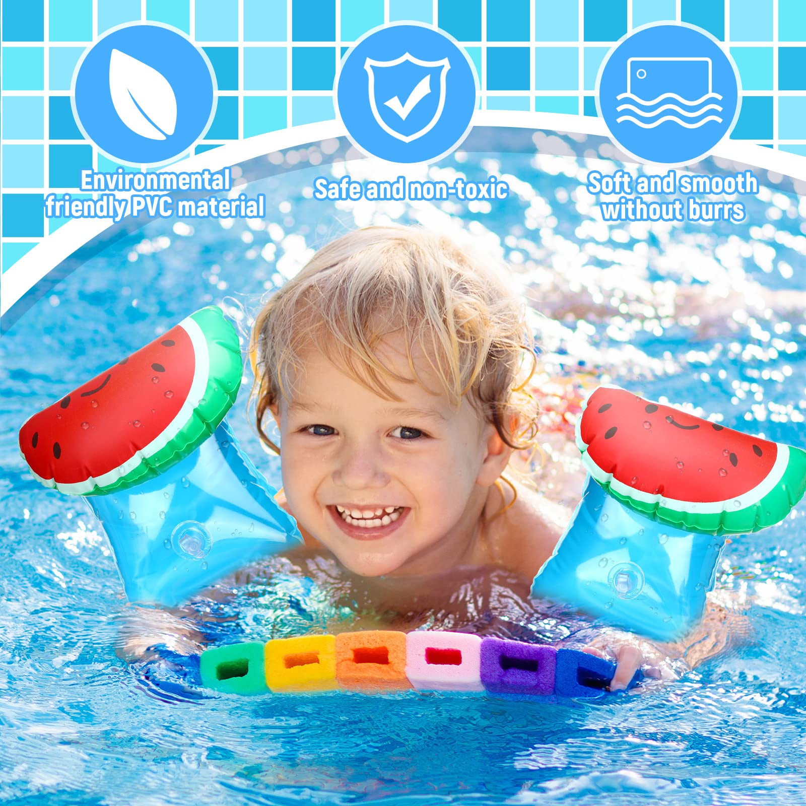 Foto 7 pulgar | Brazaletes Inflables De Natación Skylety, 8 Piezas - Venta Internacional.