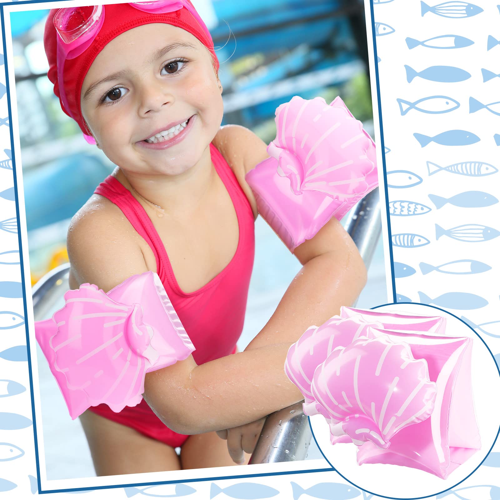 Foto 6 pulgar | Brazaletes Inflables De Natación Skylety Para Niños, 8 Unidades - Venta Internacional.
