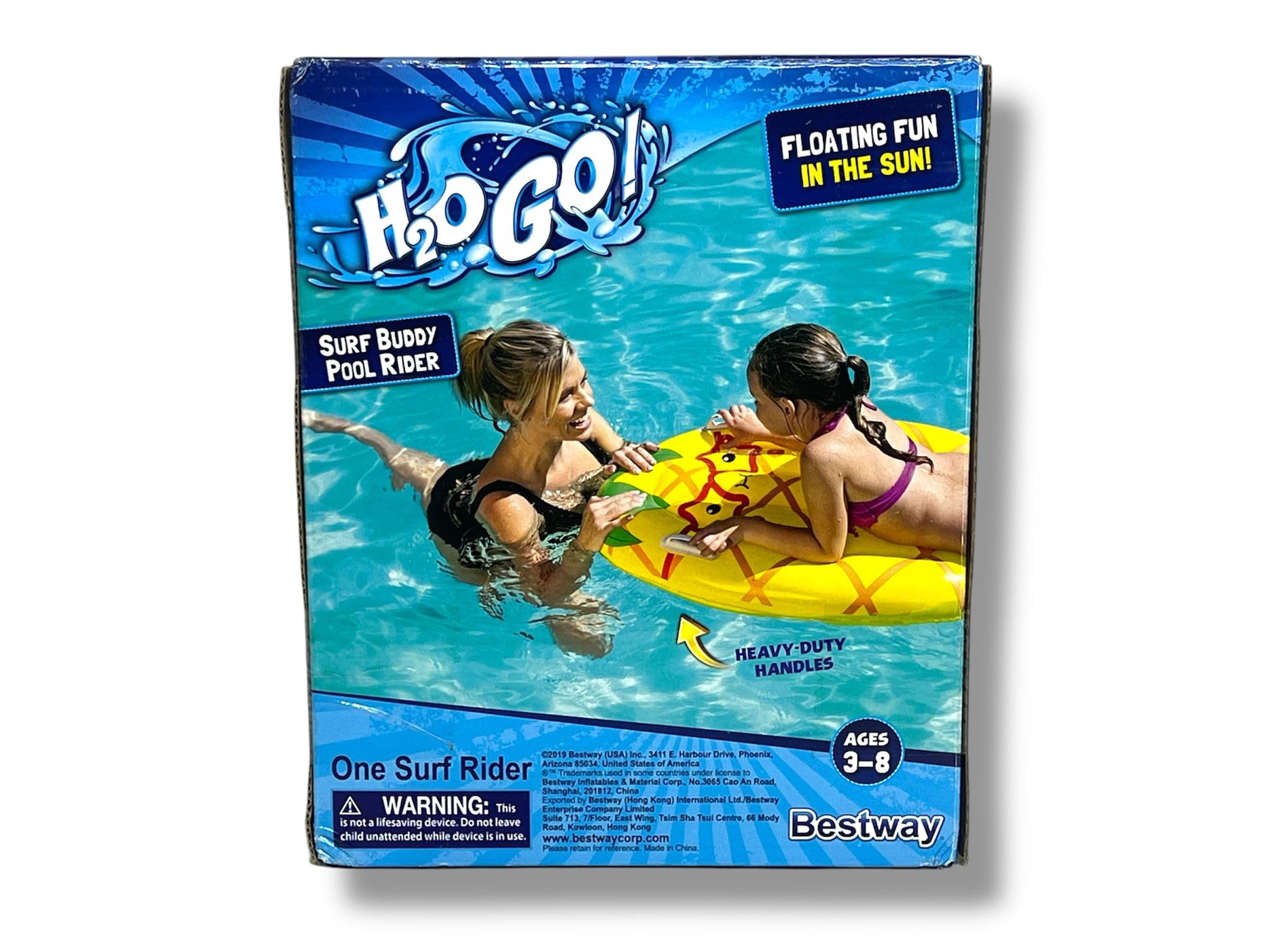 Foto 3 pulgar | Pool Float Bestway H2o Go Surf Buddy Pineapple Para Niños De 3 A 8 Años - Venta Internacional.