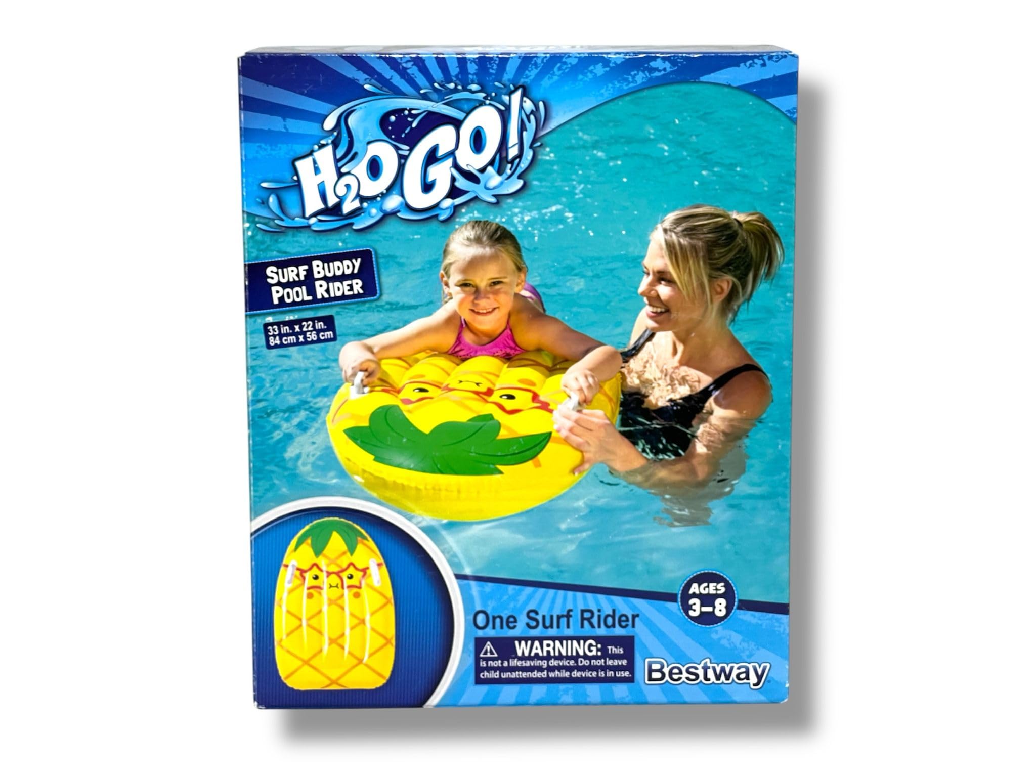 Foto 4 pulgar | Pool Float Bestway H2o Go Surf Buddy Pineapple Para Niños De 3 A 8 Años - Venta Internacional.
