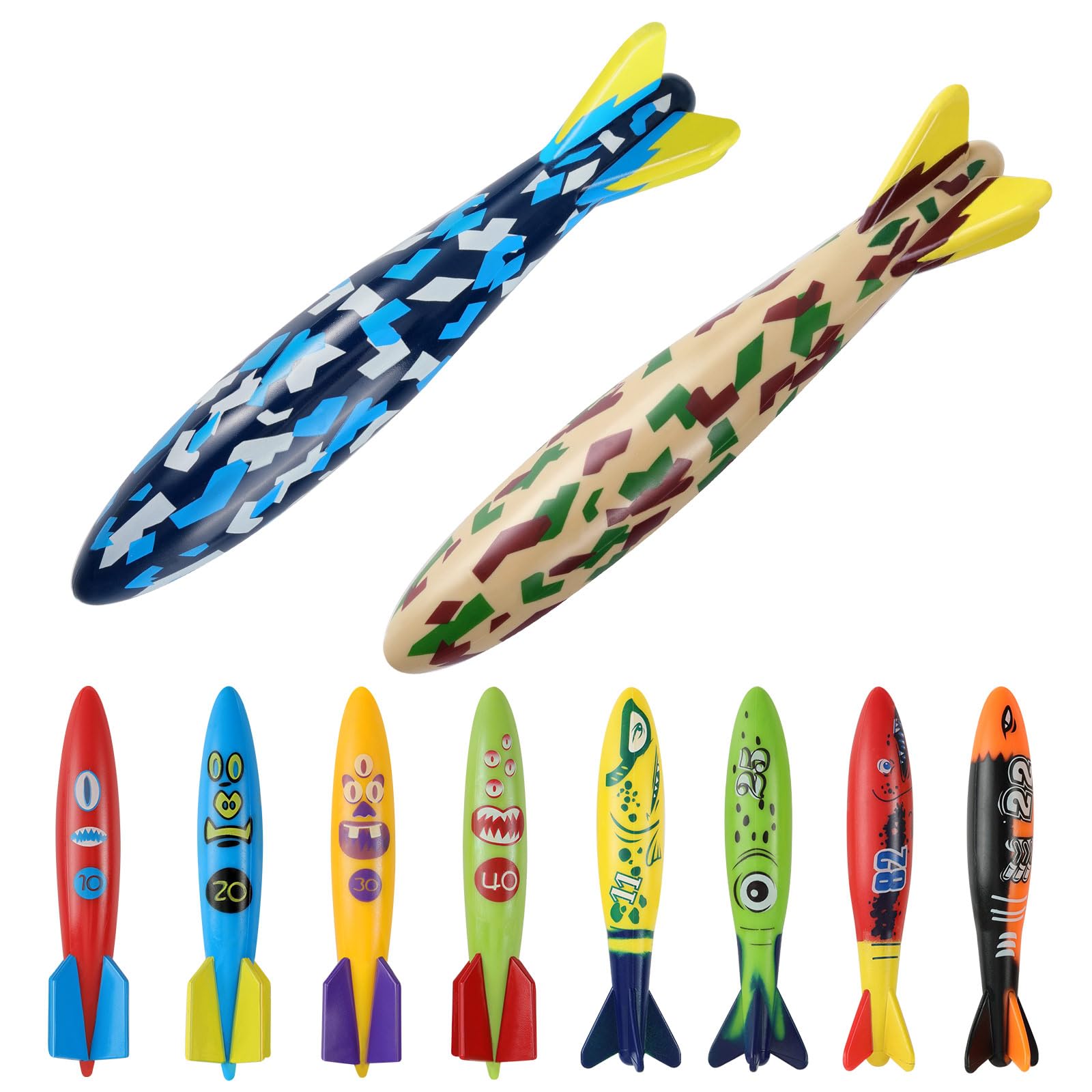 Foto 2 pulgar | Juguetes de Buceo en Piscina MoKo Multicolor 10 Piezas - Venta Internacional