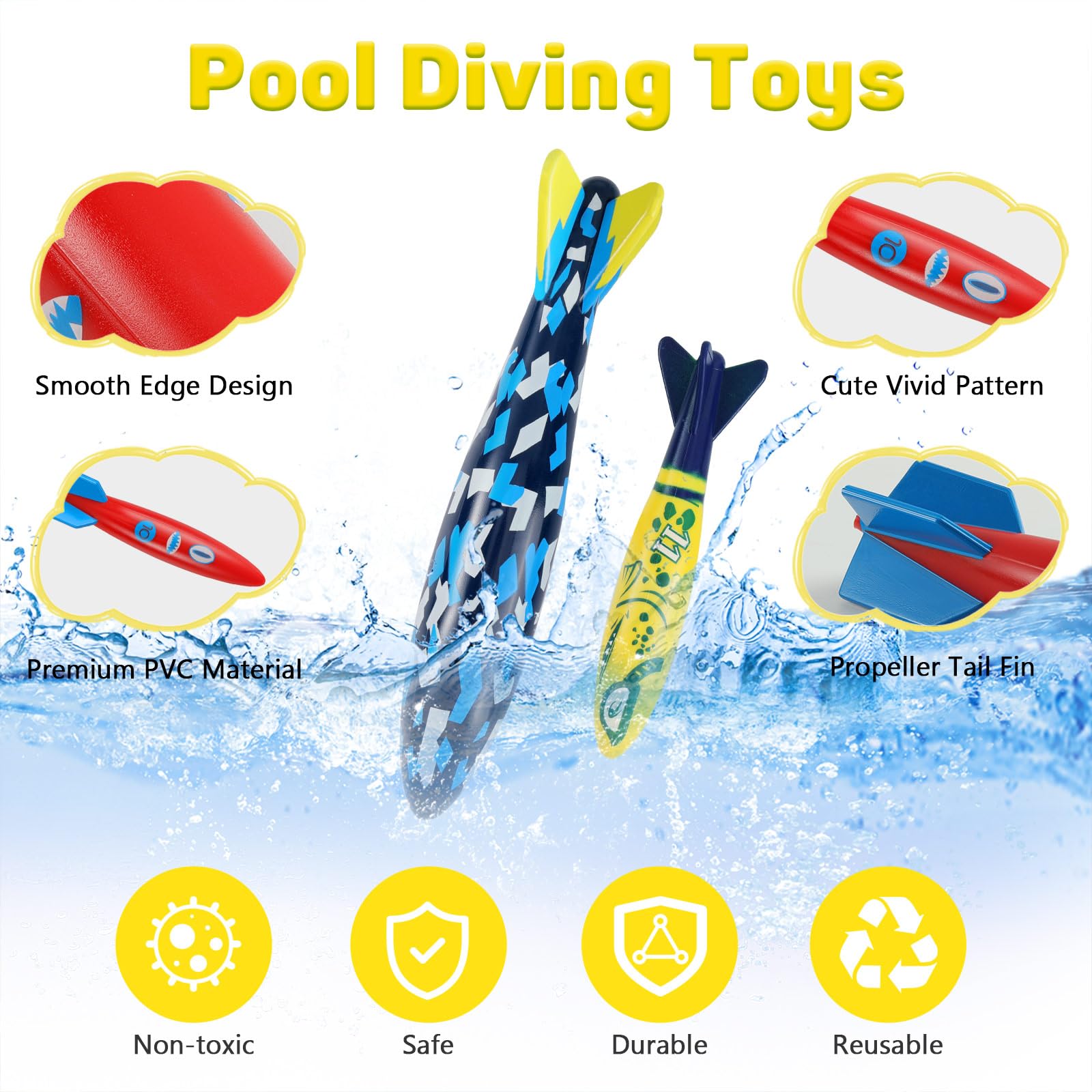 Foto 4 | Juguetes de Buceo en Piscina MoKo Multicolor 10 Piezas - Venta Internacional
