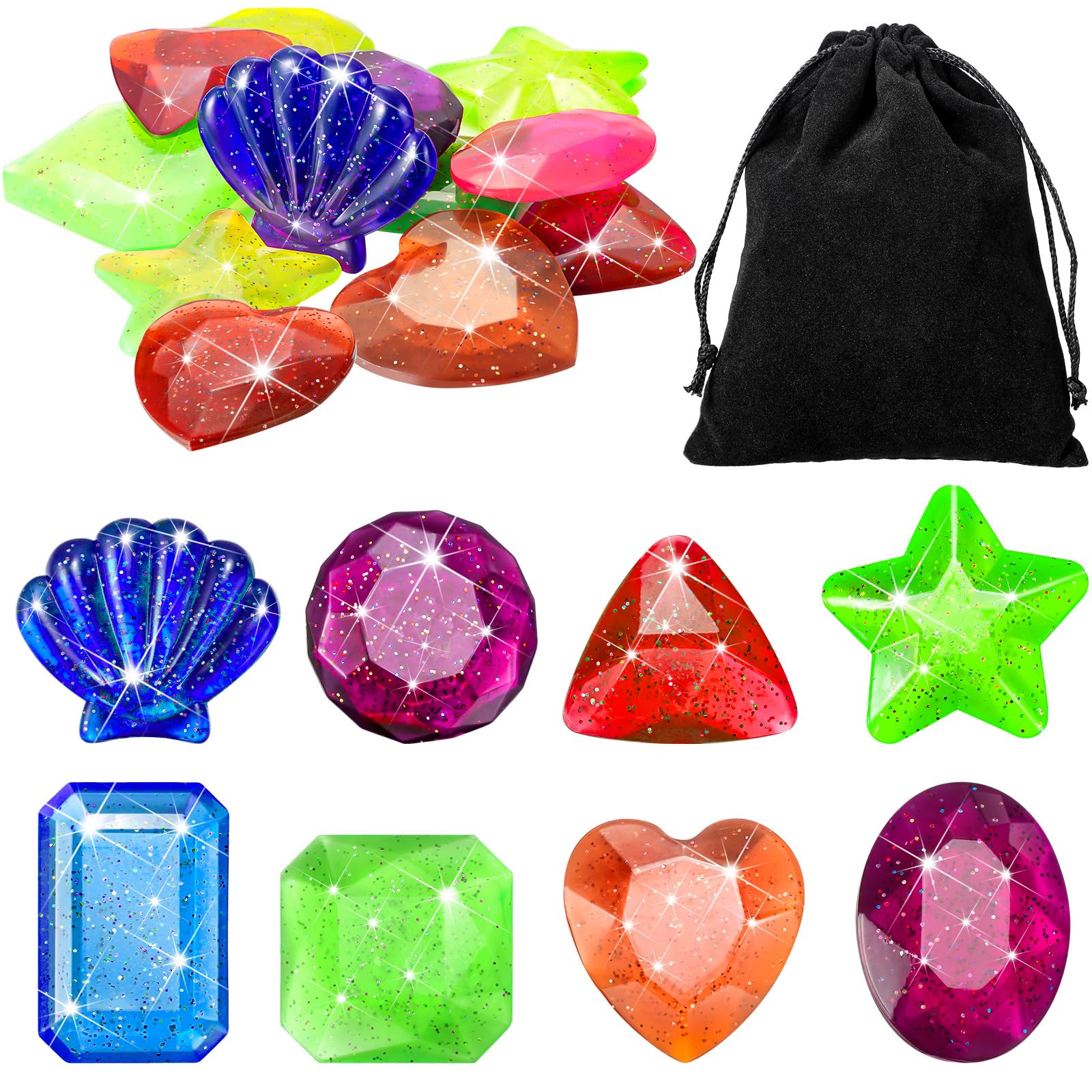 Foto 1 | Juguetes De Baño Diving Gems Zhanmai, 16 Unidades, Para Juegos De Piscina Para Niños - Venta Internacional.