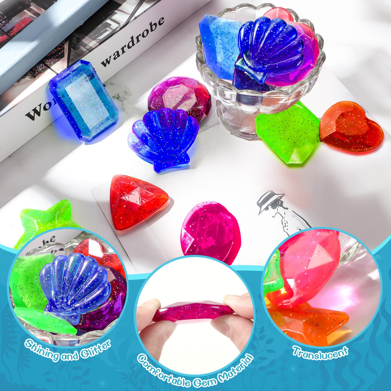 Foto 4 pulgar | Juguetes De Baño Diving Gems Zhanmai, 16 Unidades, Para Juegos De Piscina Para Niños - Venta Internacional.