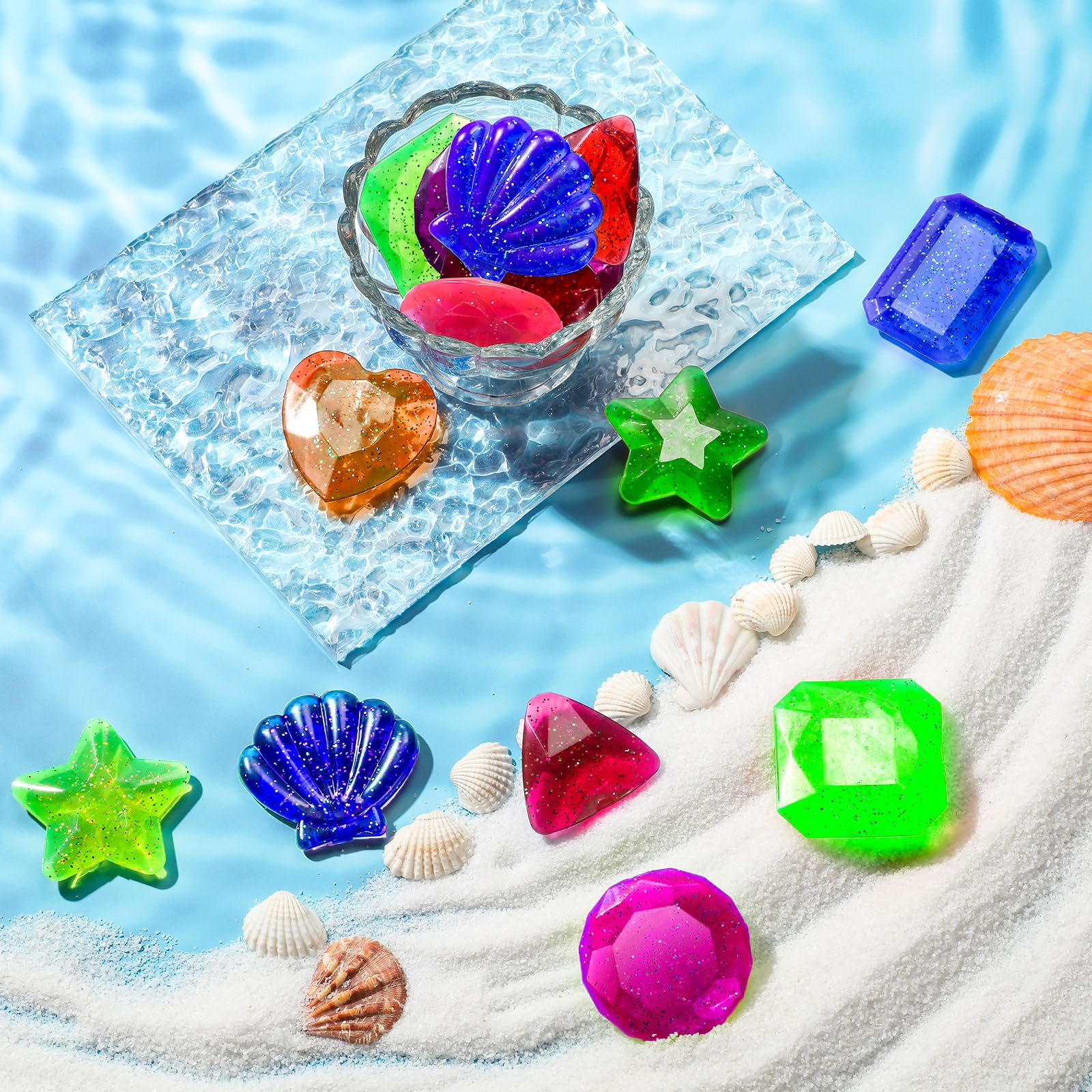 Foto 8 pulgar | Juguetes De Baño Diving Gems Zhanmai, 16 Unidades, Para Juegos De Piscina Para Niños - Venta Internacional.