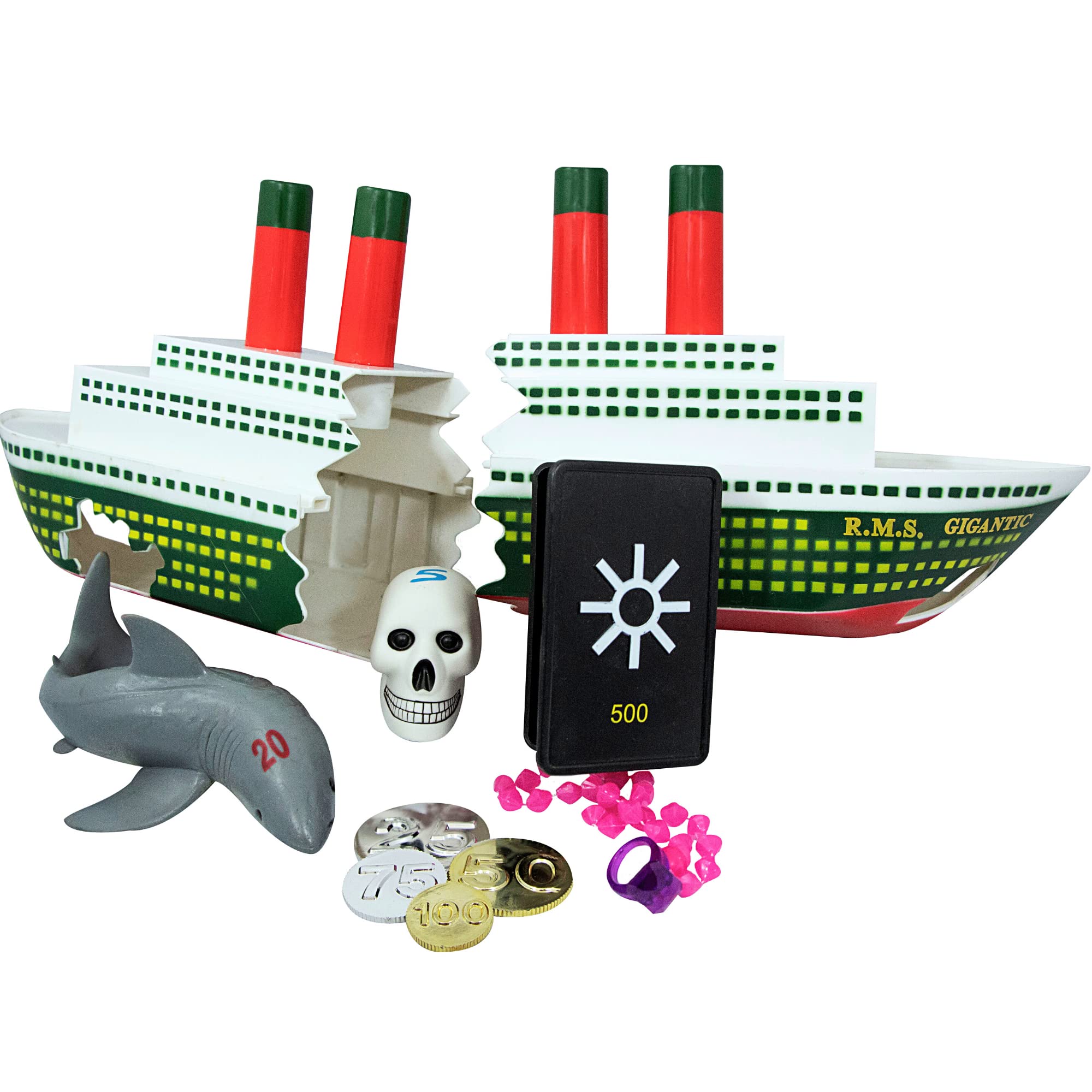 Foto 1 | Buque Hundido Titanic De Juguete De Buceo Swimline Con Tesoro Escondido - Venta Internacional.