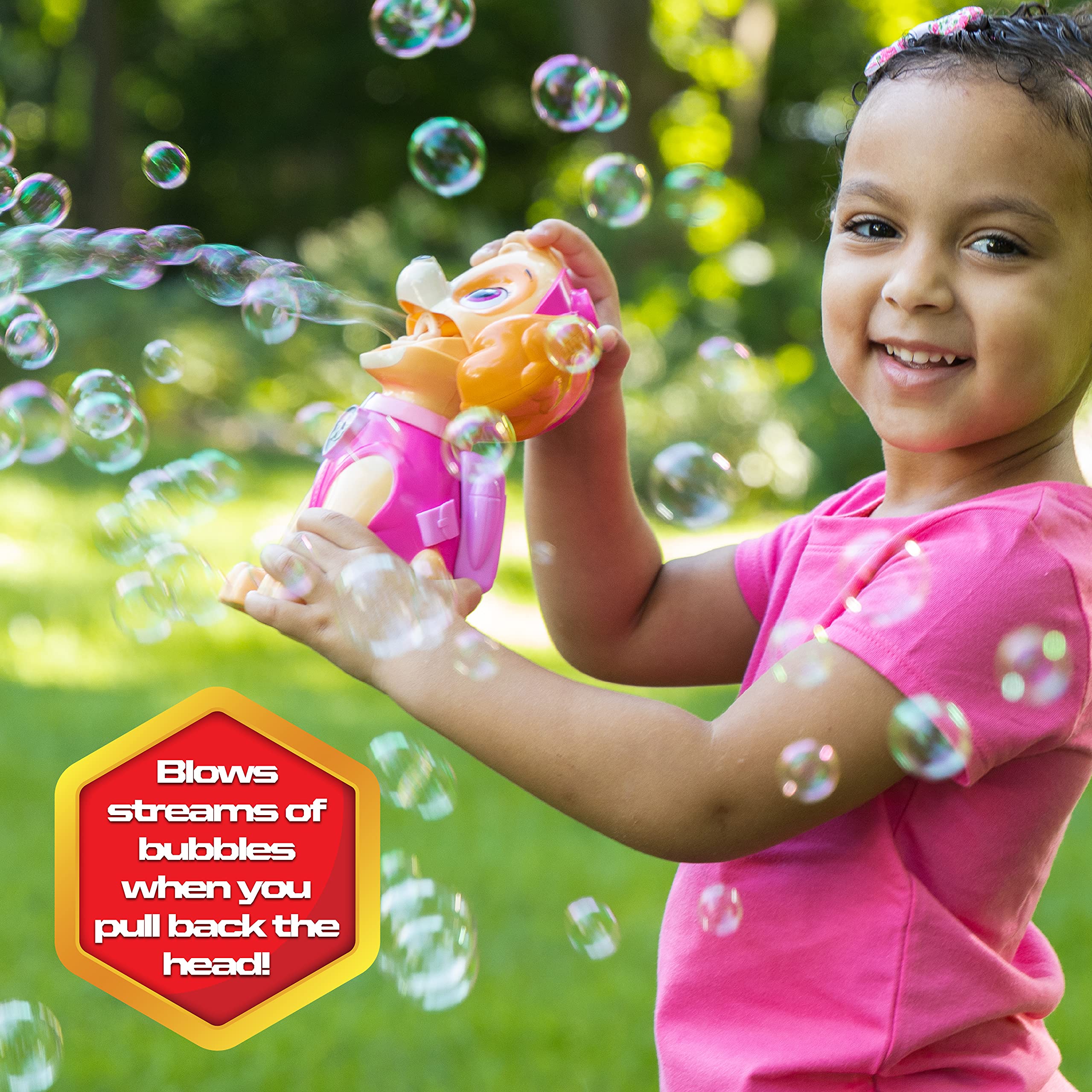 Foto 4 pulgar | Soplador De Burbujas Para Niños Pequeños Paw Patrol Skye Con Solución De Burbujas - Venta Internacional.