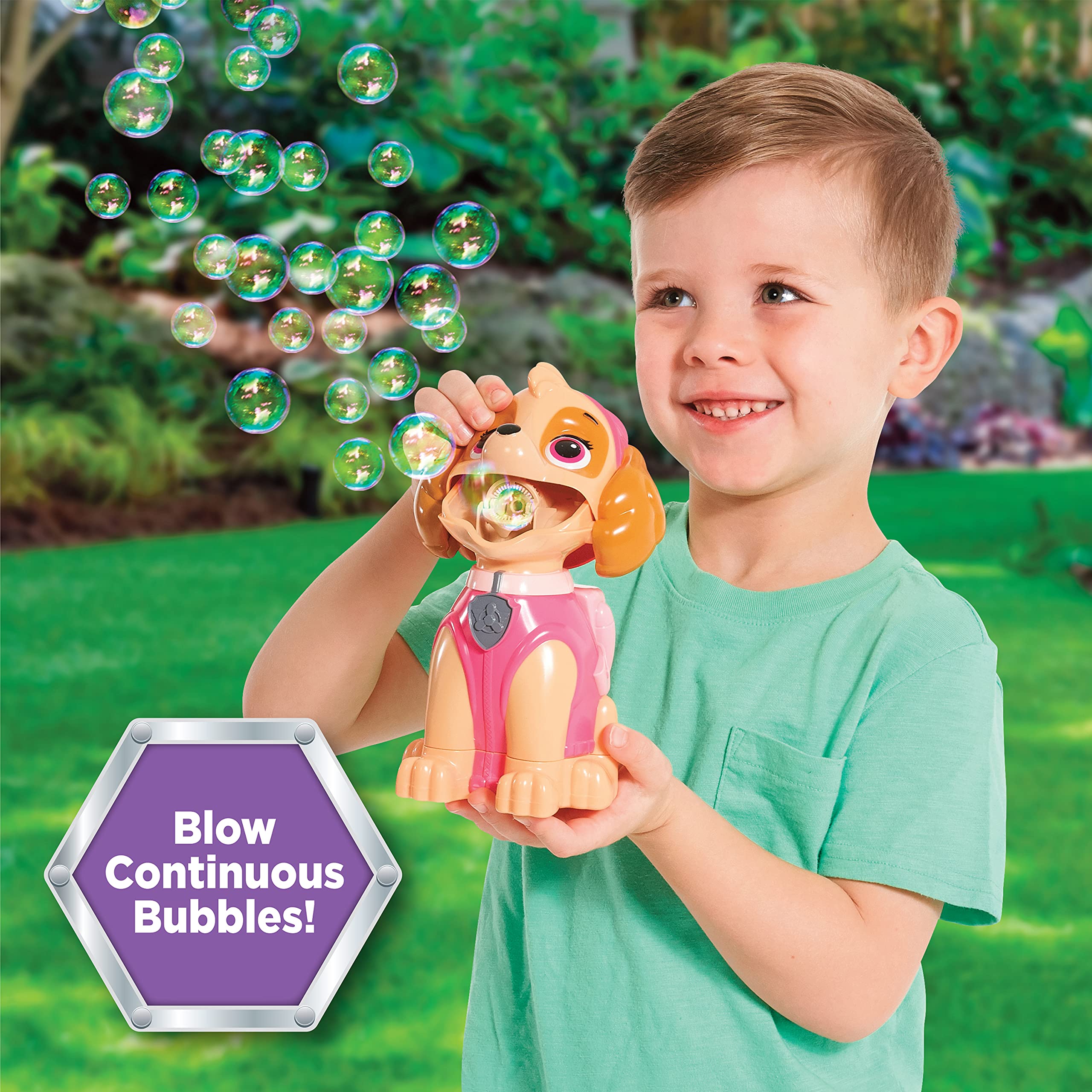 Foto 5 pulgar | Soplador De Burbujas Para Niños Pequeños Paw Patrol Skye Con Solución De Burbujas - Venta Internacional.