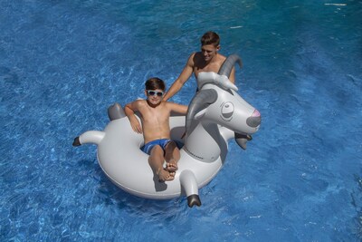 Foto 3 | Anillo De Natación Inflable Swimline Goat Grey 107 X 91 Cm Para Niños - Venta Internacional.