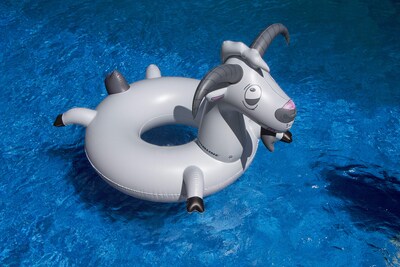 Foto 5 | Anillo De Natación Inflable Swimline Goat Grey 107 X 91 Cm Para Niños - Venta Internacional.