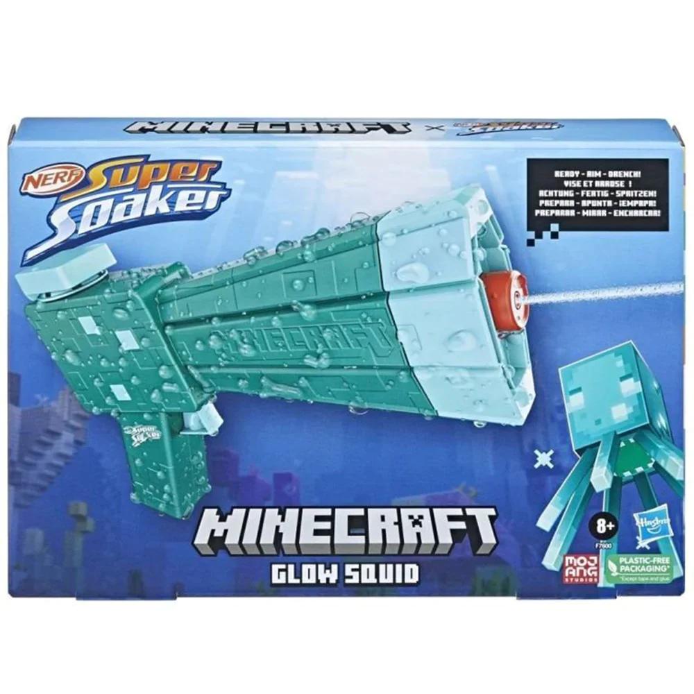 Foto 2 | Lanzador de Agua Hasbro Minecraft Glow Squid