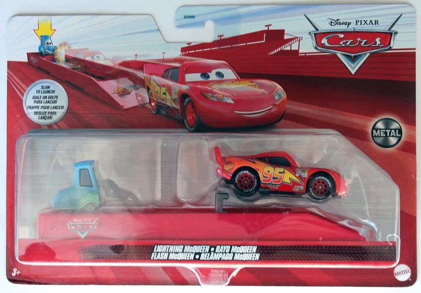 Foto 2 pulgar | Venta Internacional - Toy Disney Cars Se Estrellan Para Lanzar Lightning Mcqueen A Escala 1:55