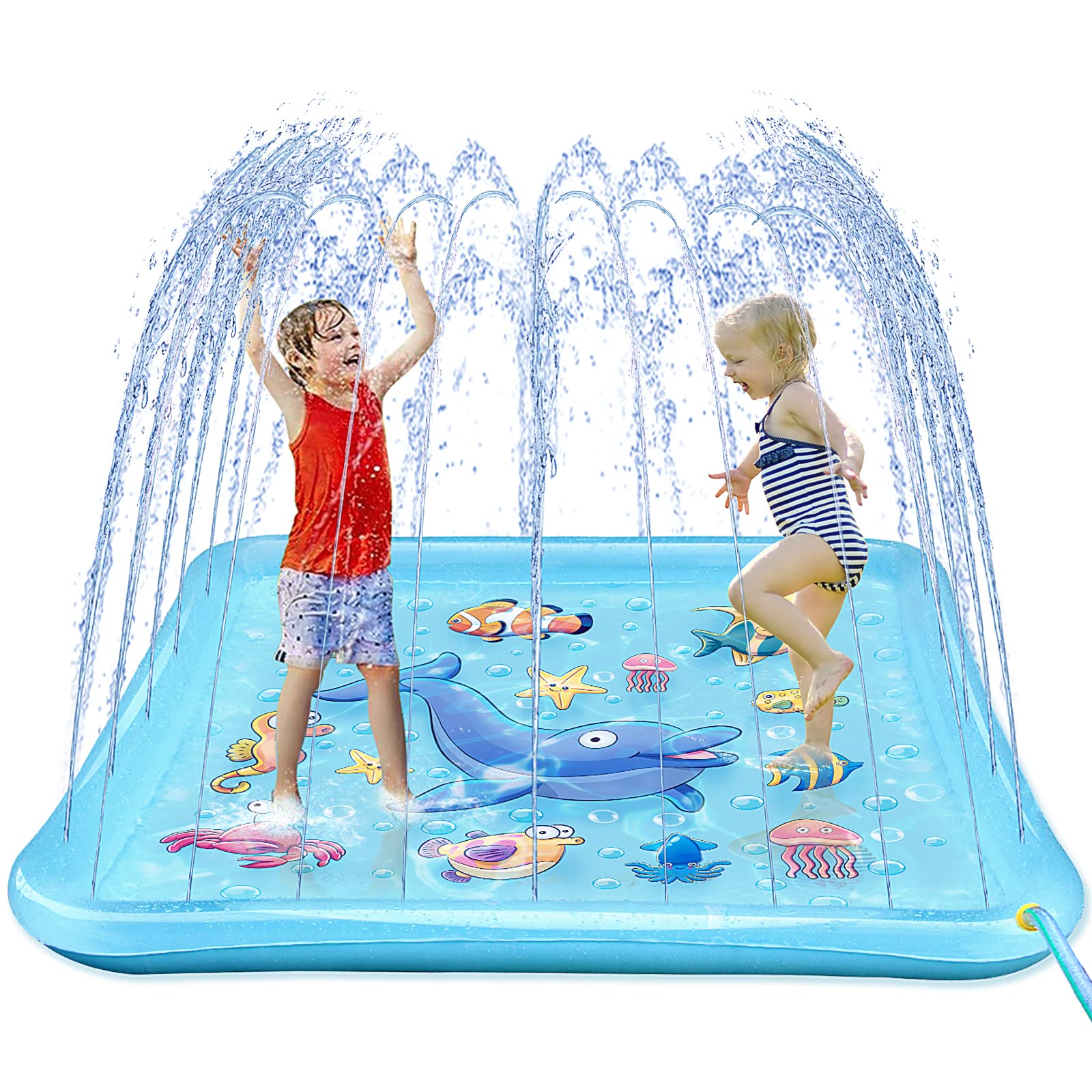 Splash Pad Growsland con 67 Juguetes Acuáticos de Verano para Niños