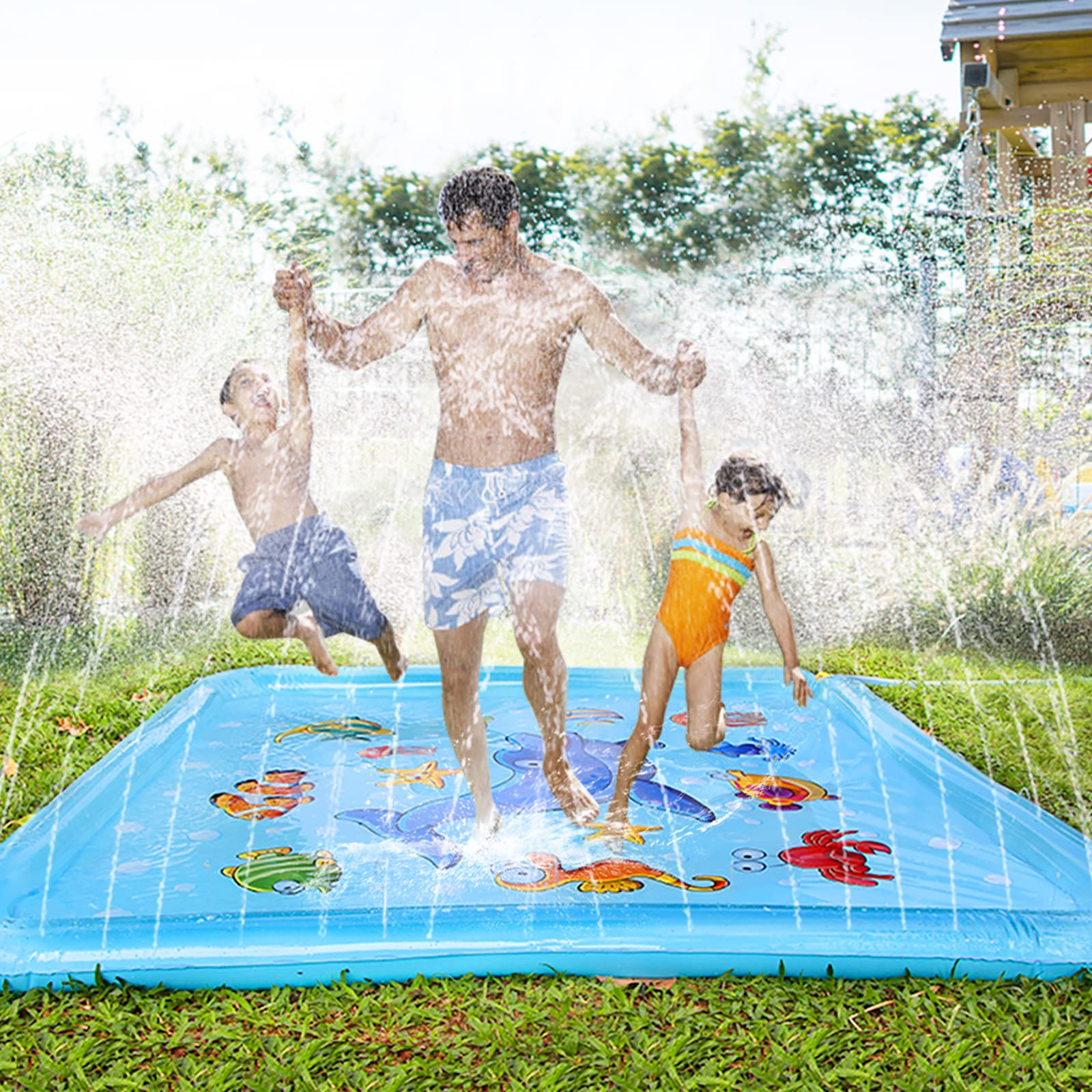 Foto 7 pulgar | Splash Pad Growsland con 67 Juguetes Acuáticos de Verano para Niños