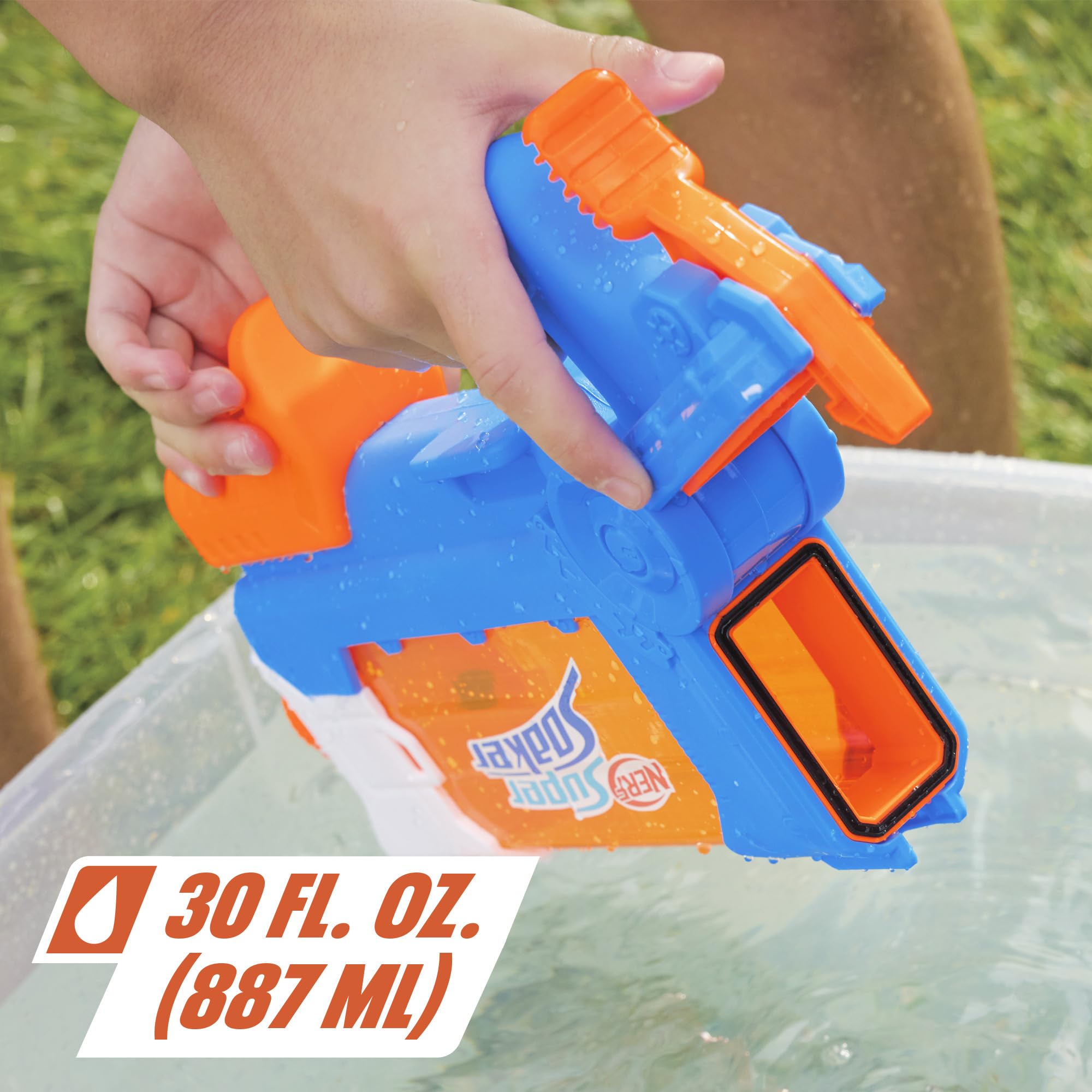 Foto 3 pulgar | Water Blaster Nerf Super Soaker Flip Fill, Tanque De 887 Ml, 6+ - Venta Internacional.