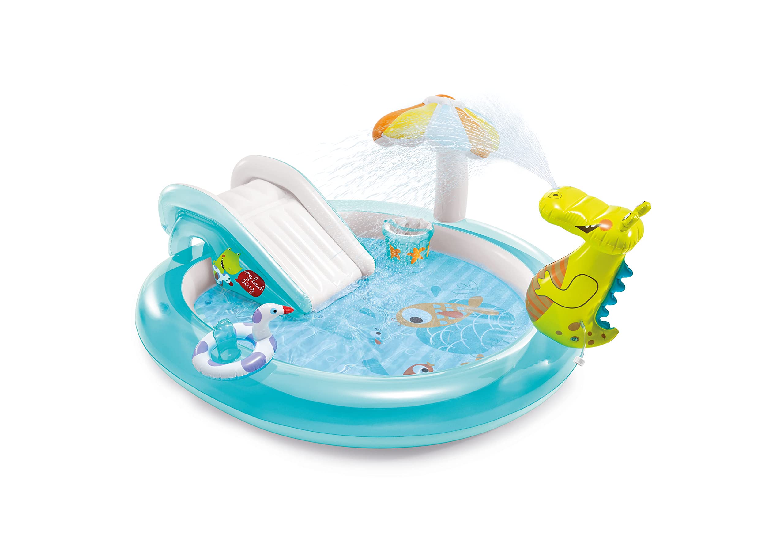 Foto 2 pulgar | Piscina Inflable para Niños Intex Gator con Tobogán Y Rociadores - Venta Internacional