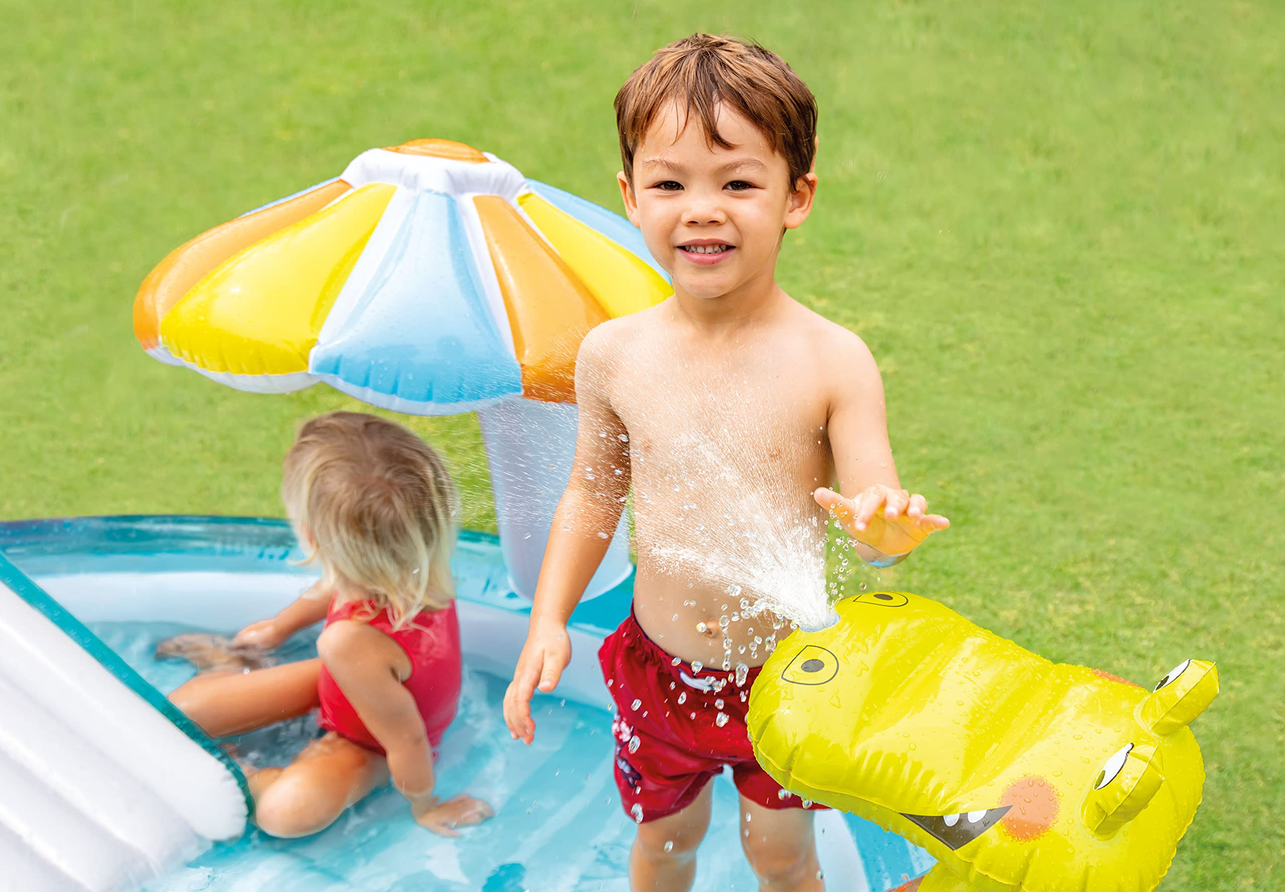 Foto 6 pulgar | Piscina Inflable para Niños Intex Gator con Tobogán Y Rociadores - Venta Internacional