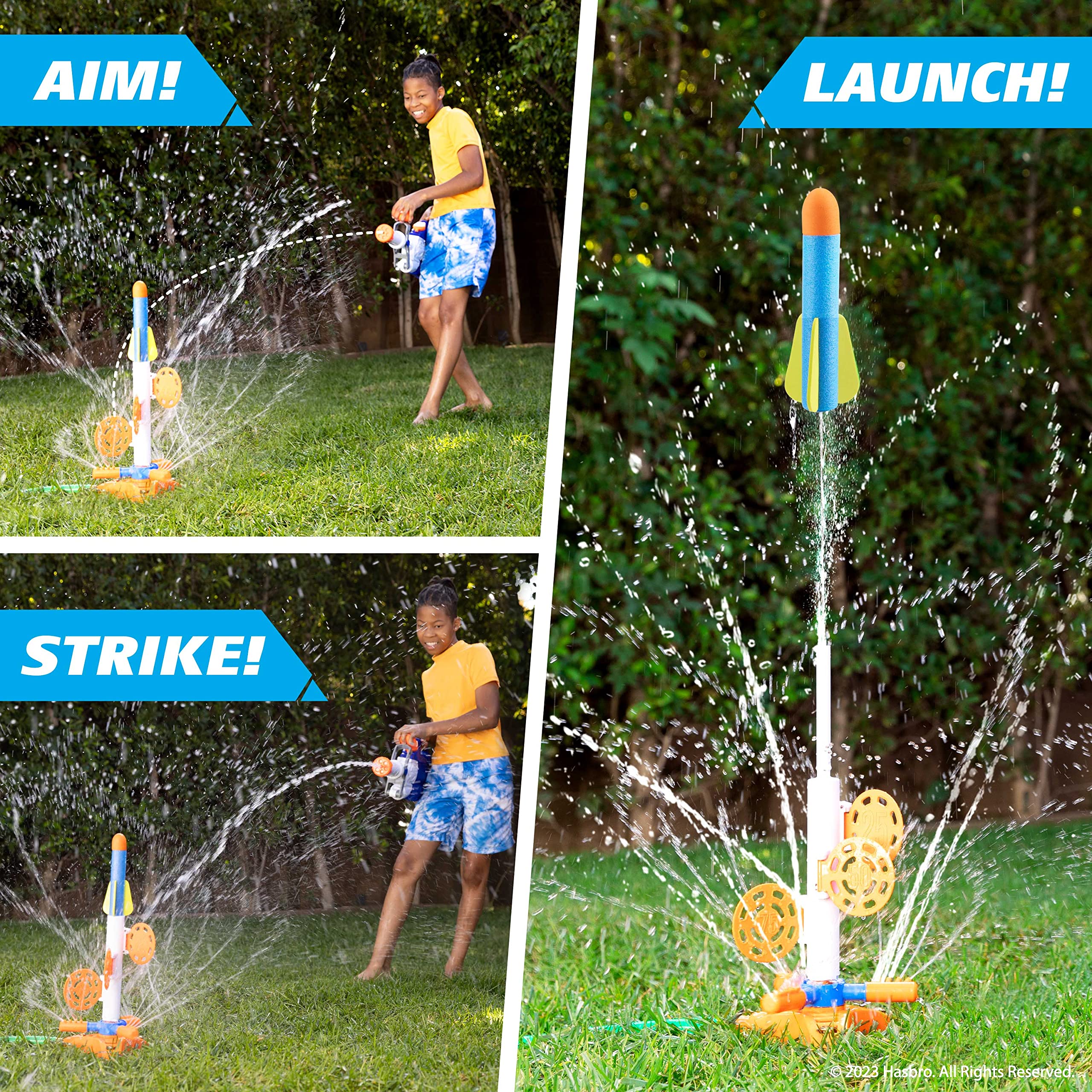 Foto 2 | Aspersor Nerf Super Soaker Skyblast Target Para Niños - Venta Internacional.