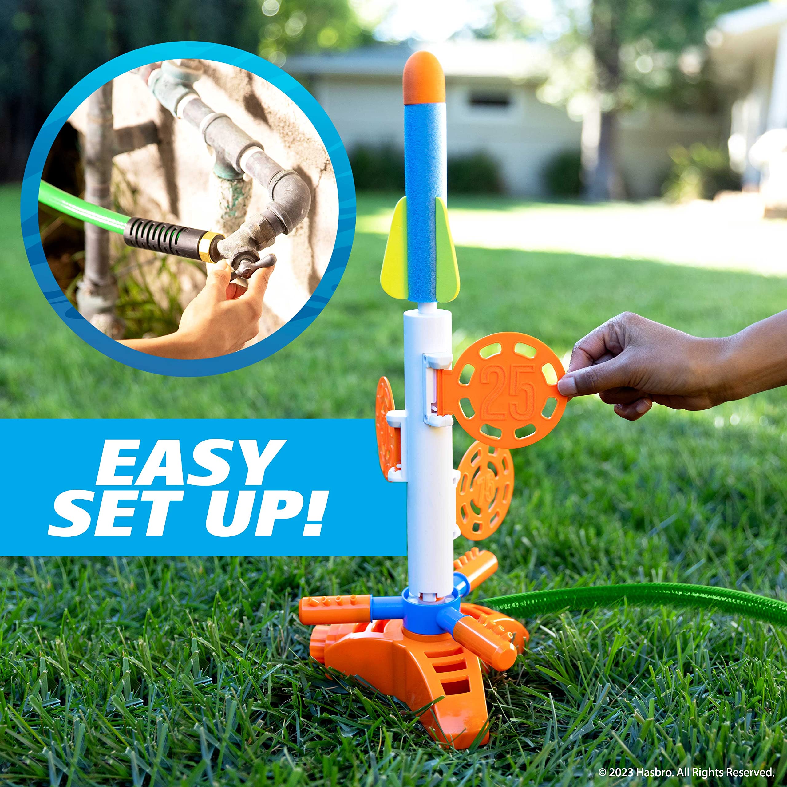 Foto 5 | Aspersor Nerf Super Soaker Skyblast Target Para Niños - Venta Internacional.