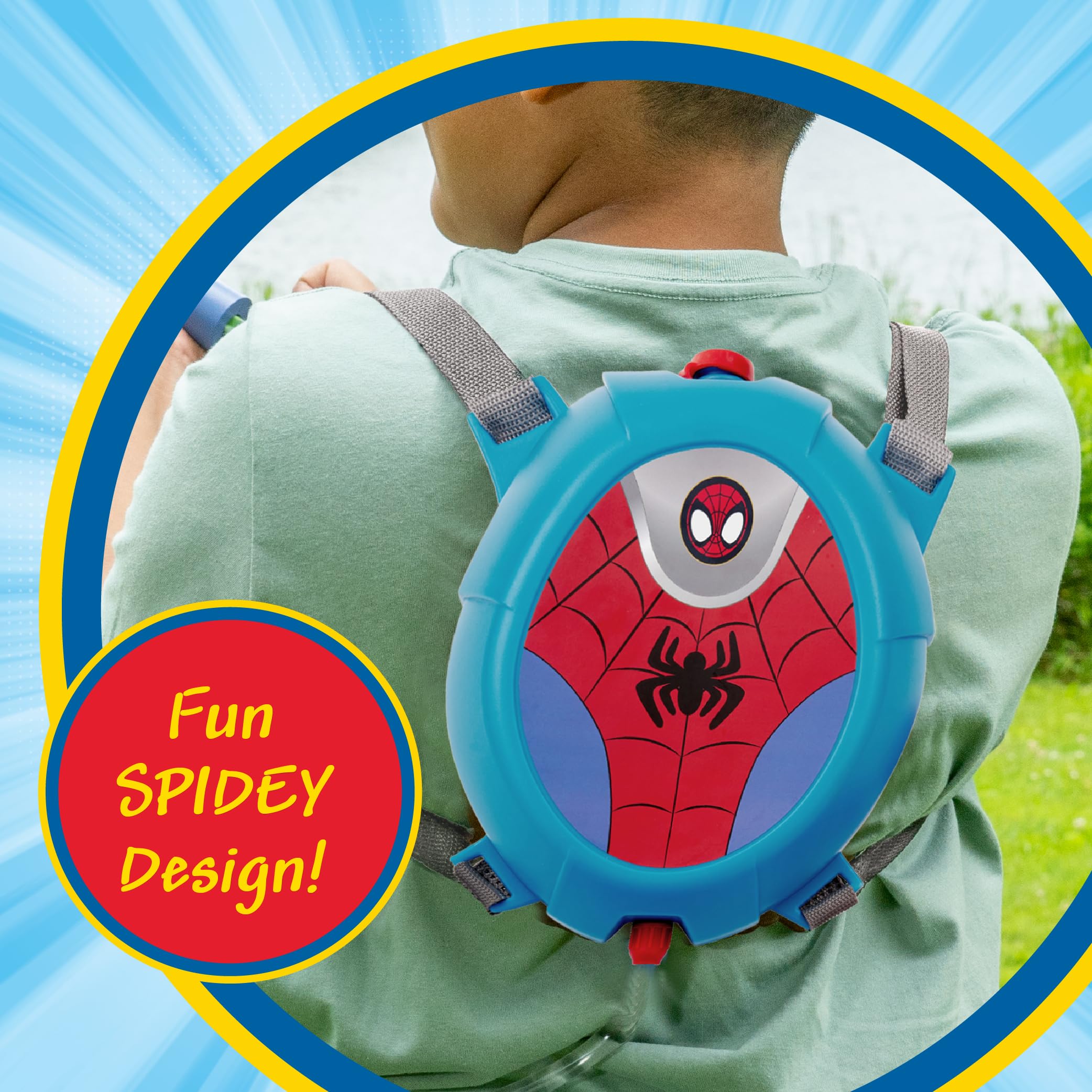 Foto 5 pulgar | Mochila De Agua Water Blaster Spiderman Para Niños - Venta Internacional.