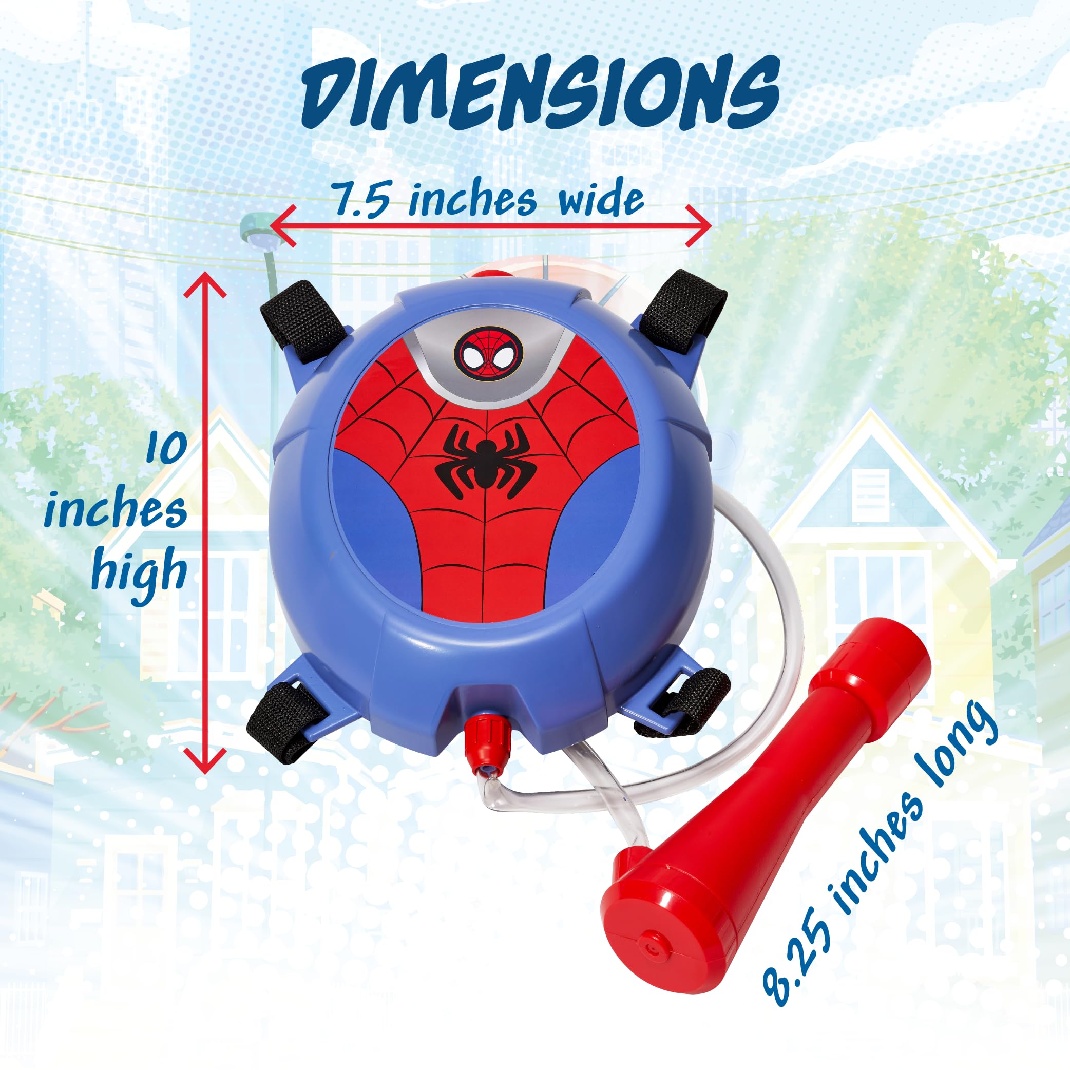 Foto 7 pulgar | Mochila De Agua Water Blaster Spiderman Para Niños - Venta Internacional.