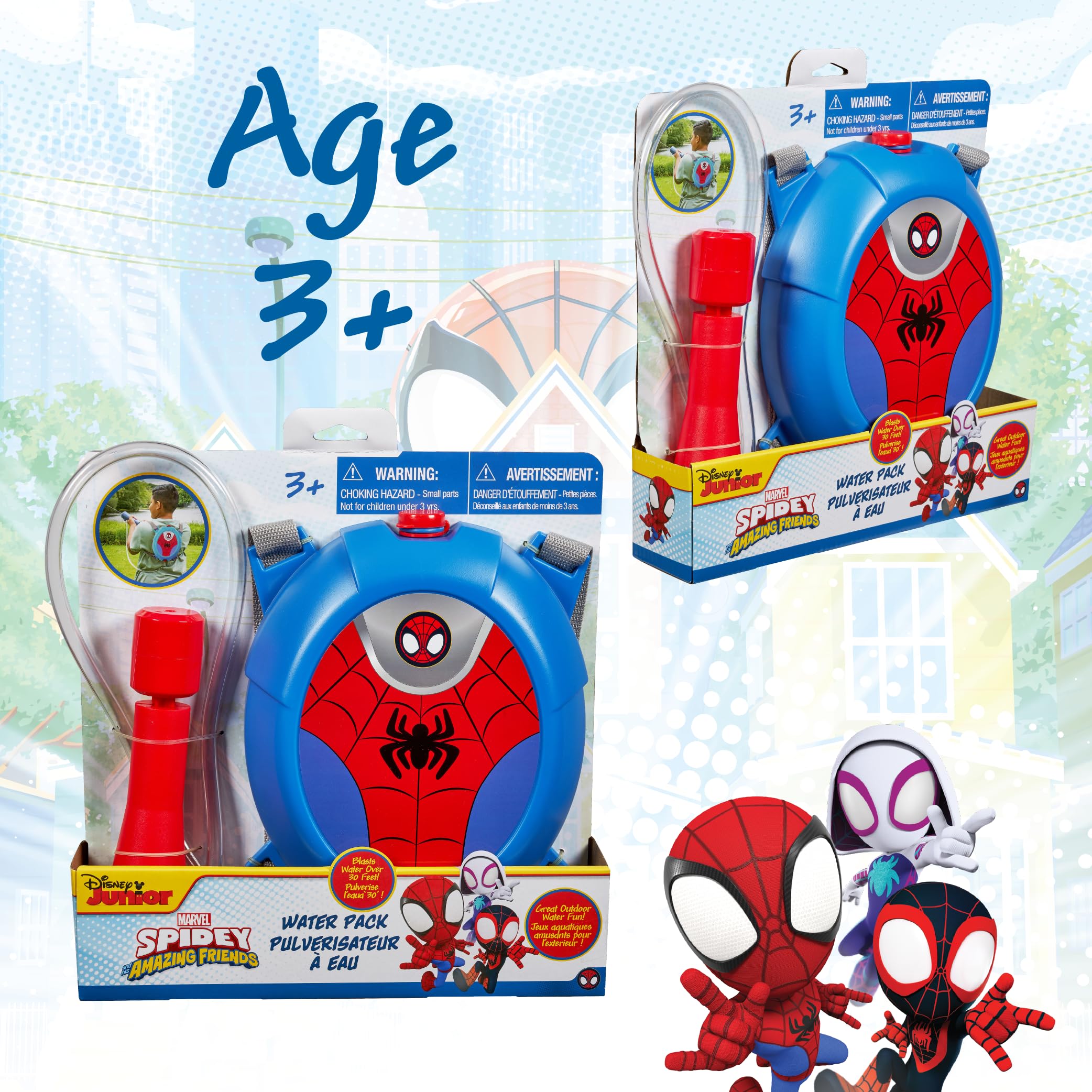 Foto 8 pulgar | Mochila De Agua Water Blaster Spiderman Para Niños - Venta Internacional.