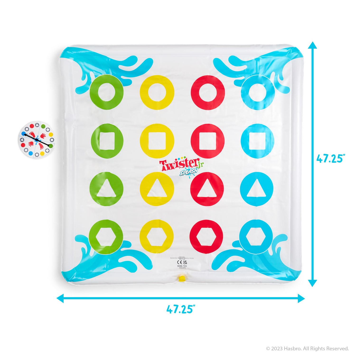 Foto 3 | Juego Inflable Water Twister Para Exteriores Hasbro Twister Jr. - Venta Internacional.