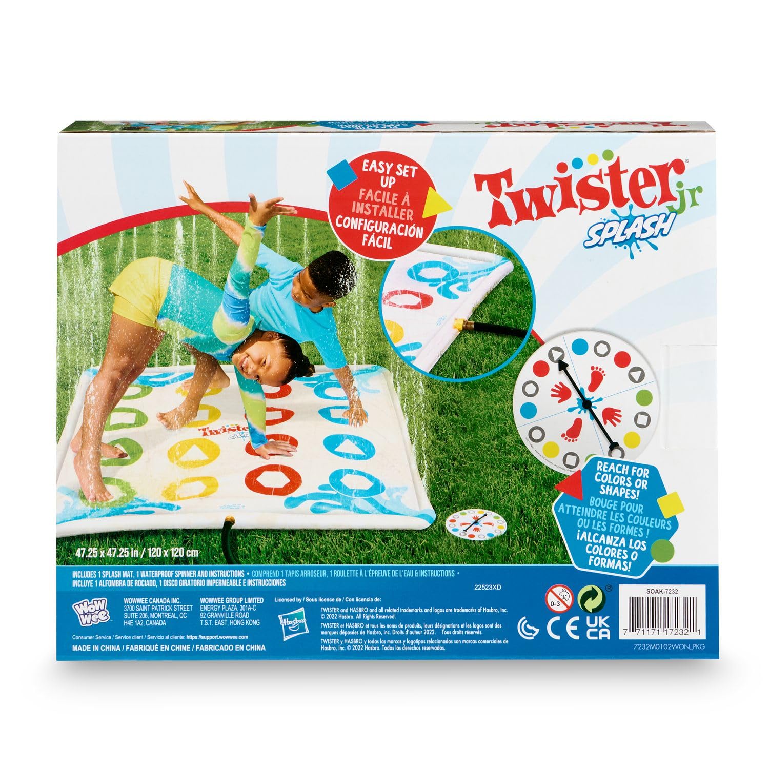 Foto 5 pulgar | Juego Inflable Water Twister Para Exteriores Hasbro Twister Jr. - Venta Internacional.