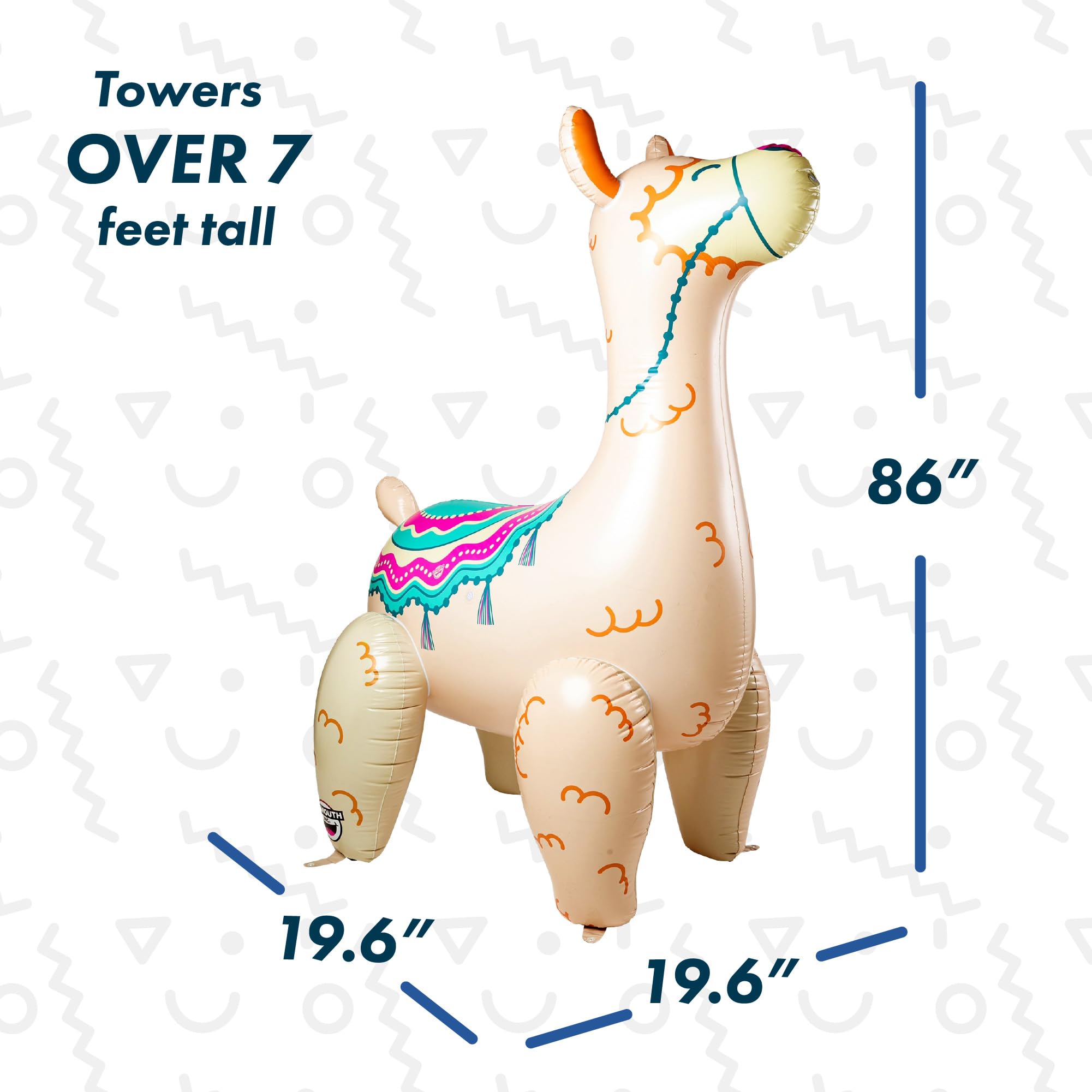 Foto 4 pulgar | Aspersor Inflable Bigmouth Llama de 2,1 M de Altura para Niños - Venta Internacional