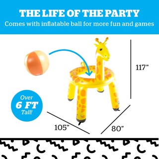 Foto 3 | Aspersor Inflable de Jirafa Bigmouth 6 Pies de Altura - Venta Internacional